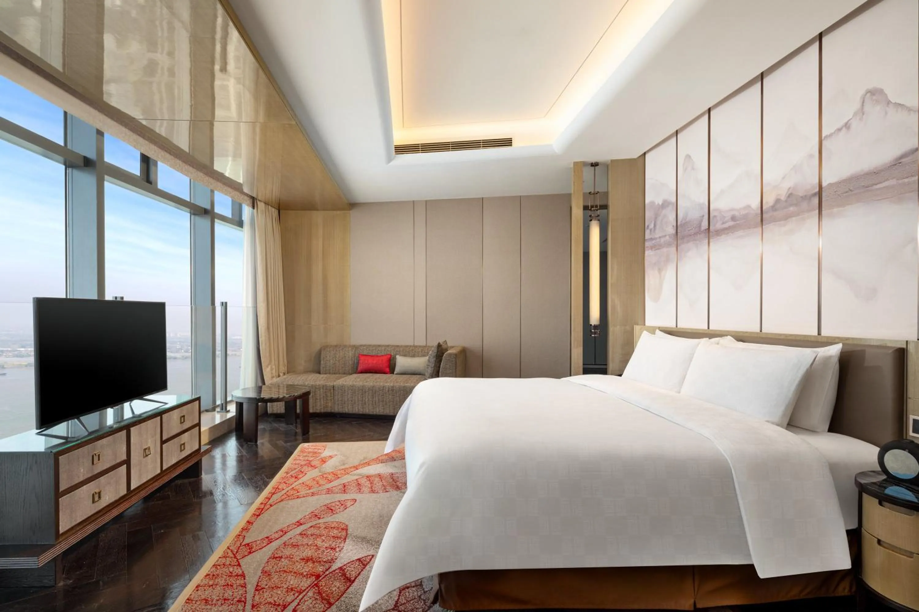 Photo of the whole room, Bed in HUALUXE Wuhu