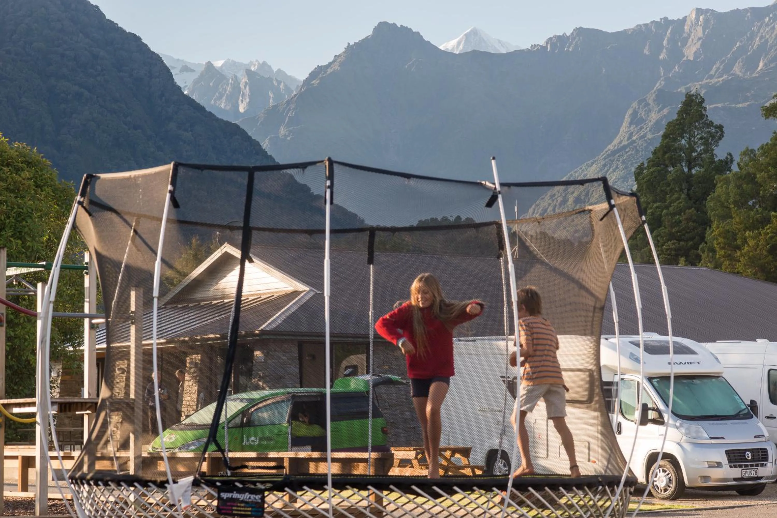 On site in Fox Glacier TOP 10 Holiday Park & Motels