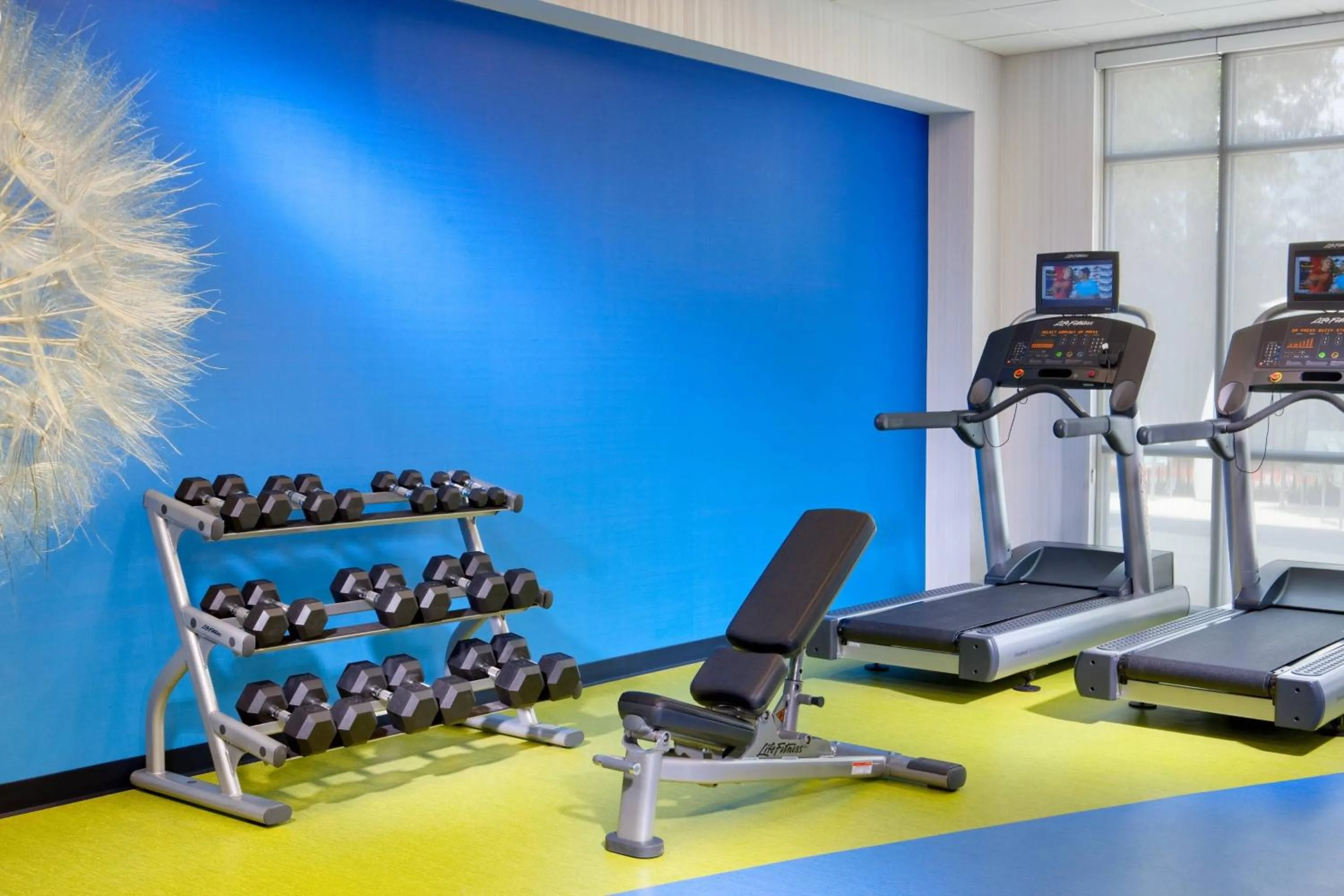 Fitness centre/facilities in SpringHill Suites by Marriott Houston The Woodlands