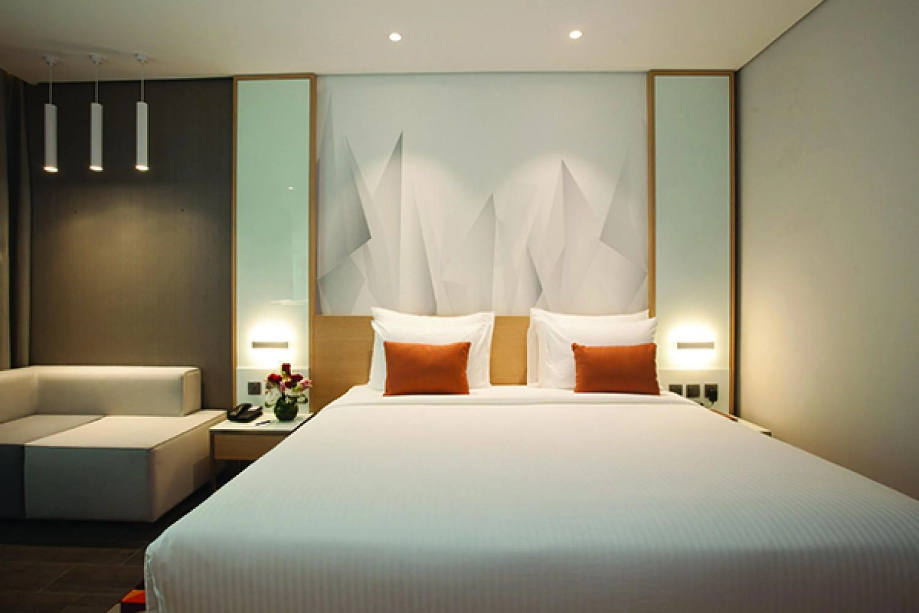 Bed in Flora Inn Hotel Dubai Airport