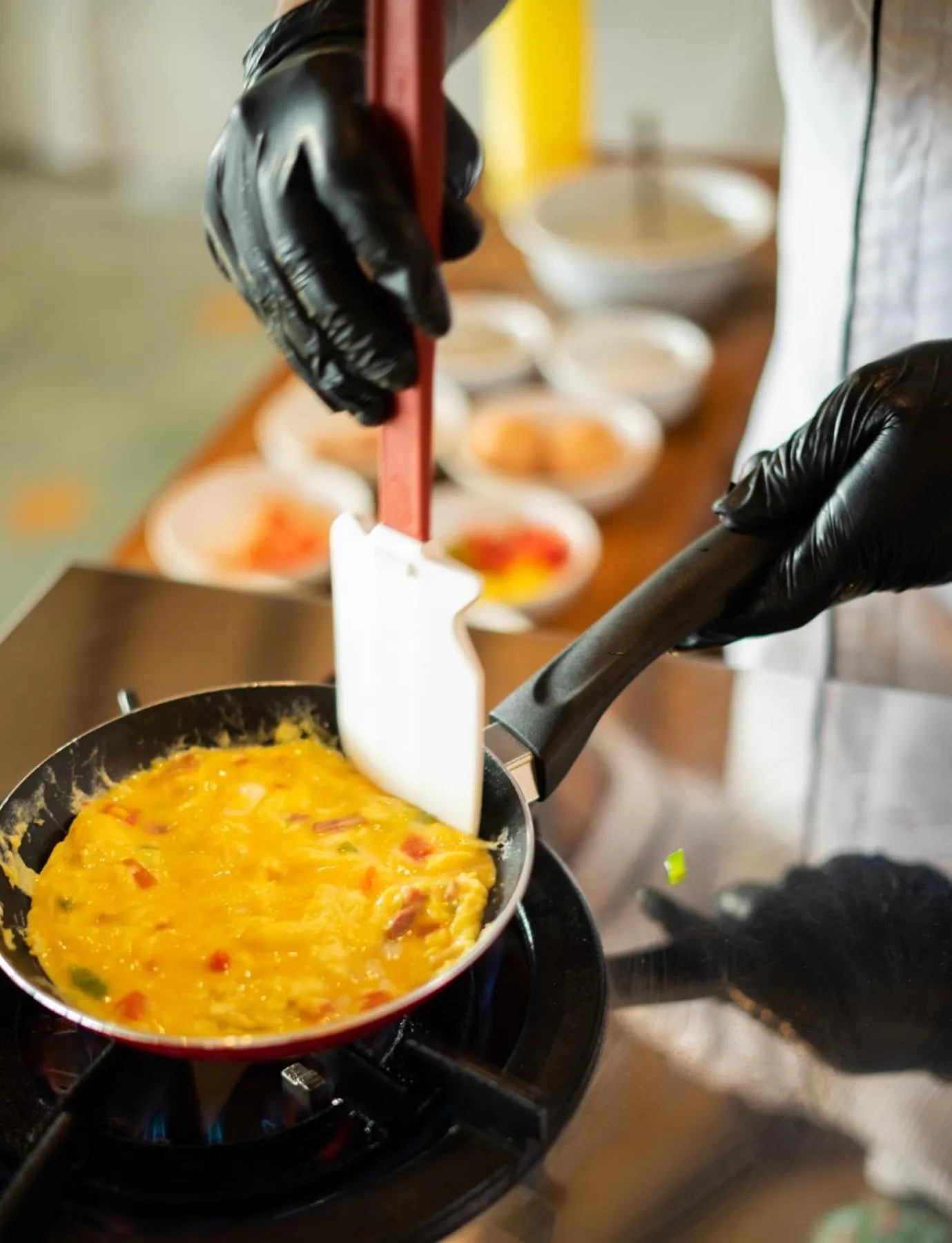 Buffet breakfast in Mimpi Resort Tulamben