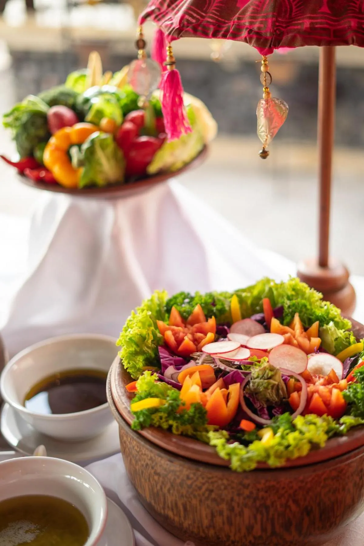 Buffet breakfast in Mimpi Resort Tulamben