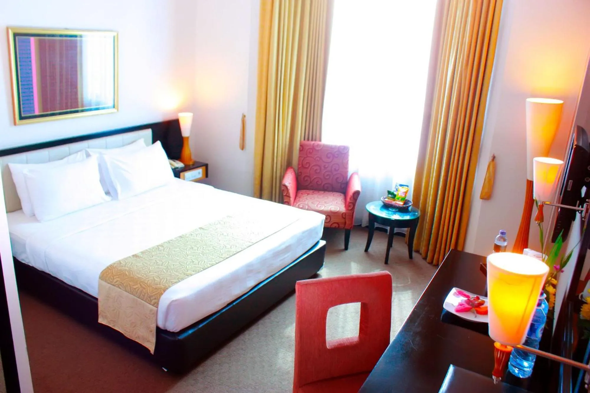 Bed in Grand Jatra Hotel Pekanbaru