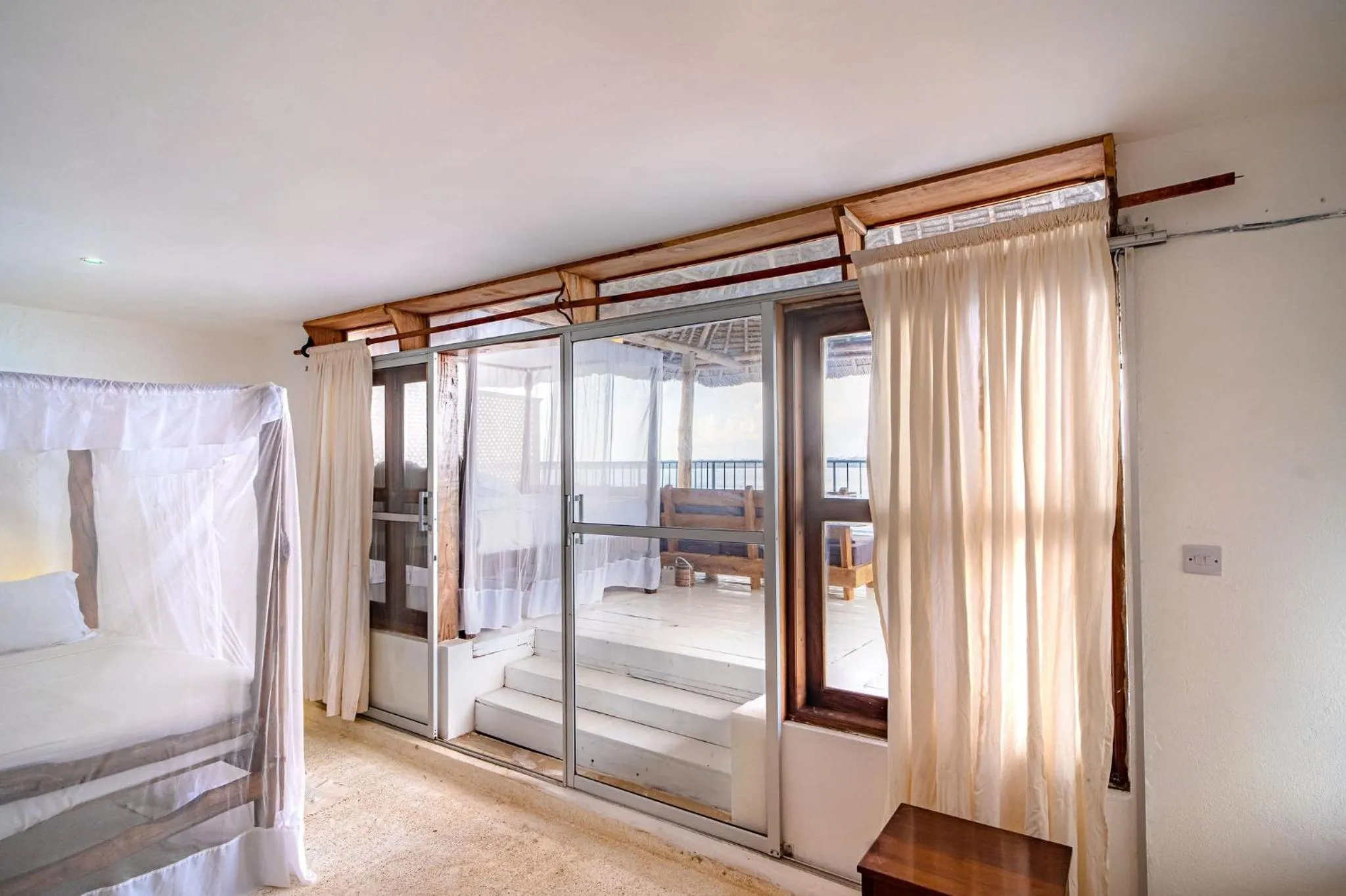 Bed in Shimoni Reef Lodge