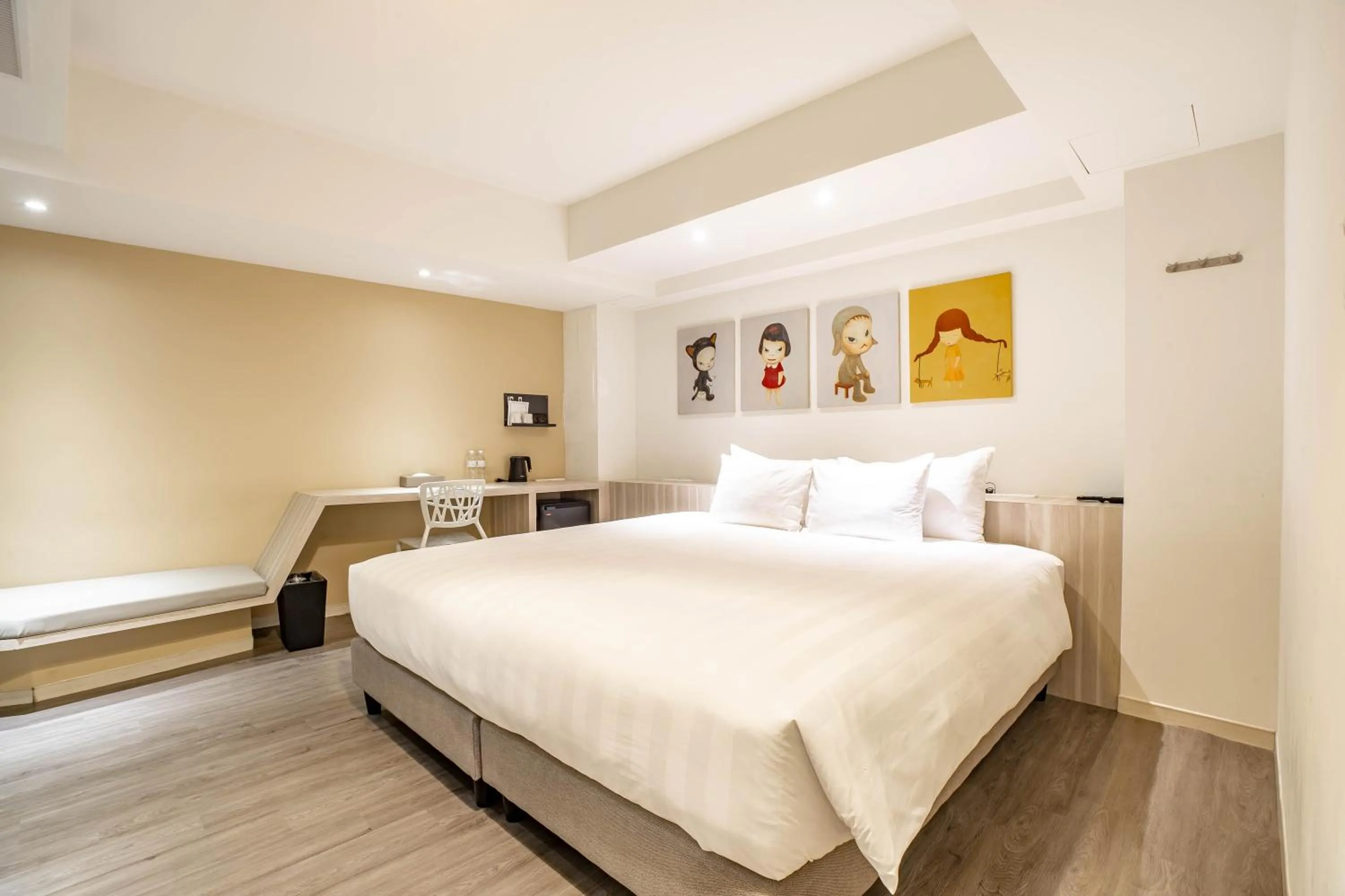 Bed in Hotel Papa Whale-Kaohsiung Formosa Boulevard