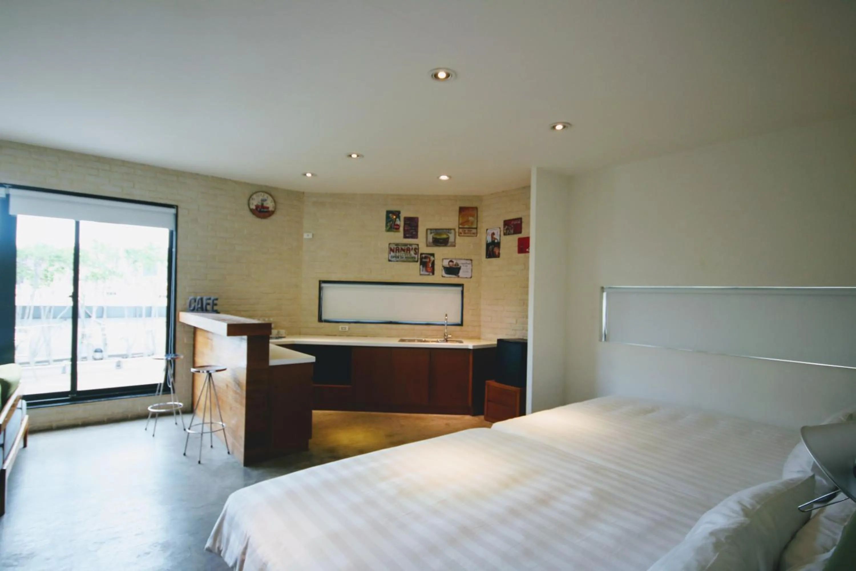 Bed in Hotel Papa Whale-Kaohsiung Formosa Boulevard