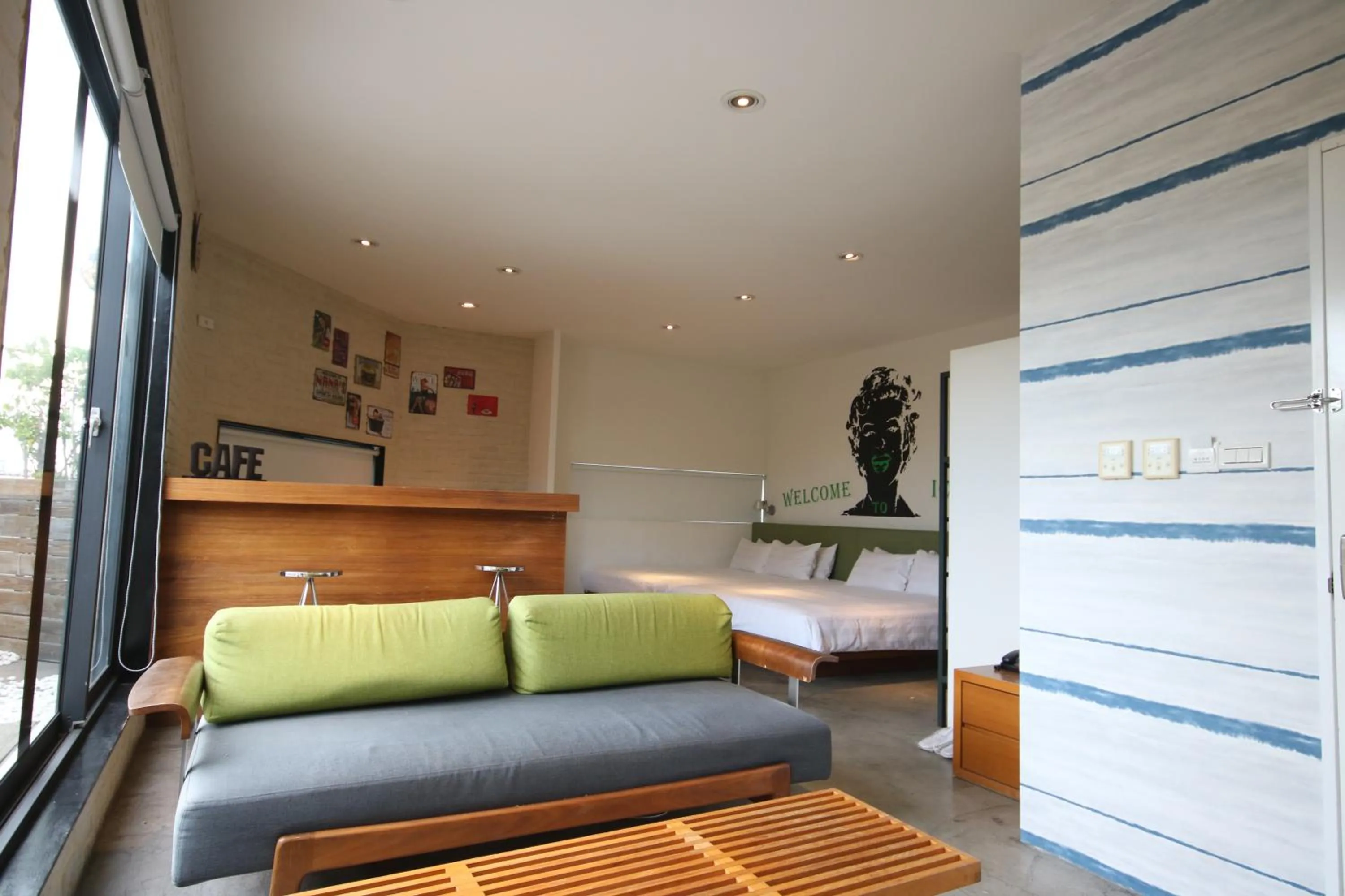 Bed in Hotel Papa Whale-Kaohsiung Formosa Boulevard