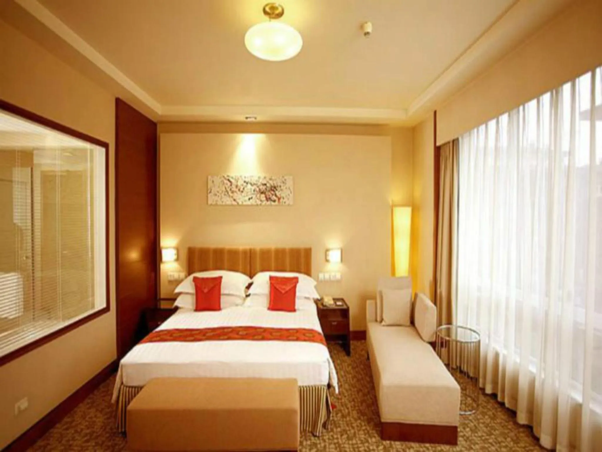 Bedroom, Bed in Ramada Beijing North