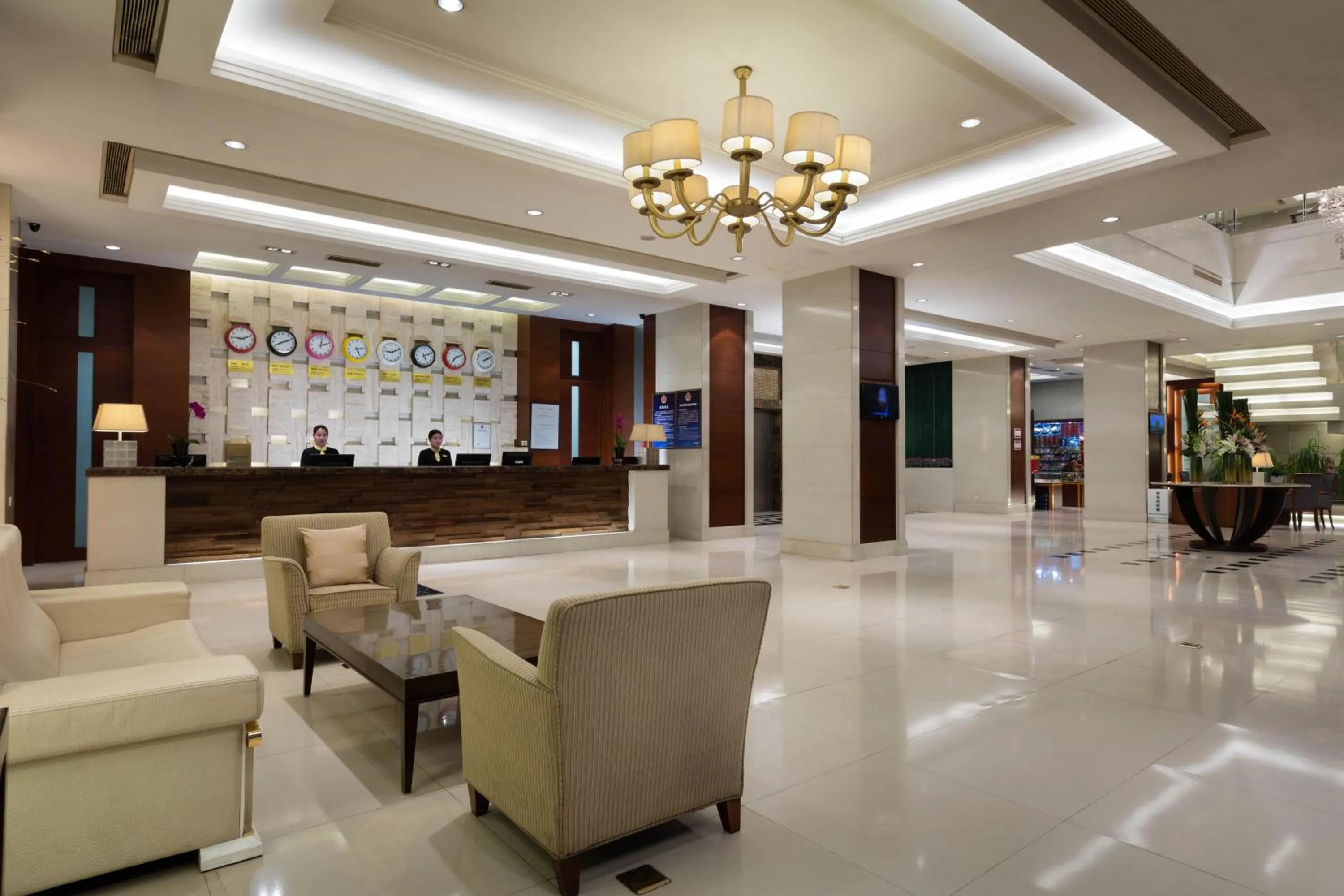 Lobby or reception in Ramada Beijing North