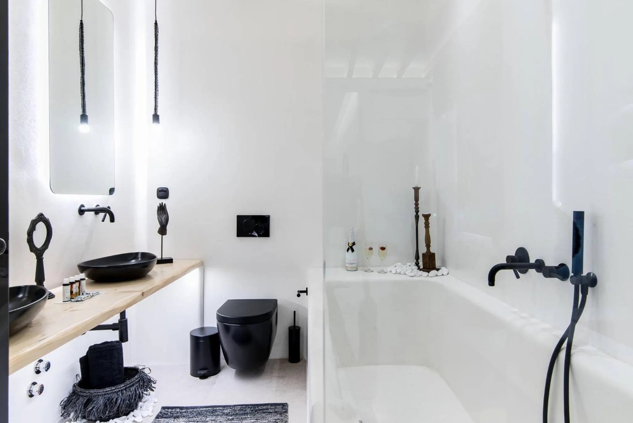 Bathroom in Portara Seaside Luxury Suites