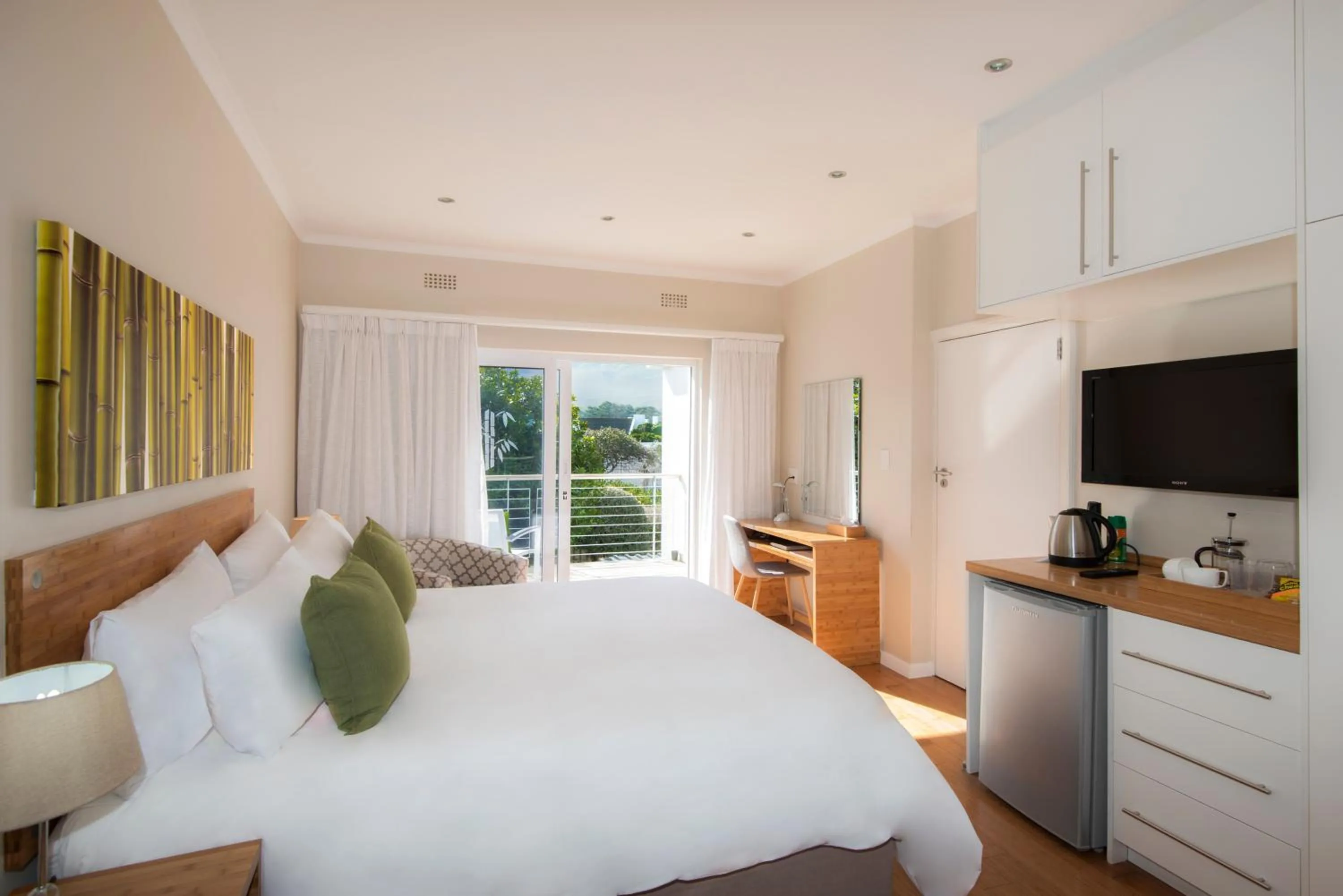 Bed in Bamboo Guest House