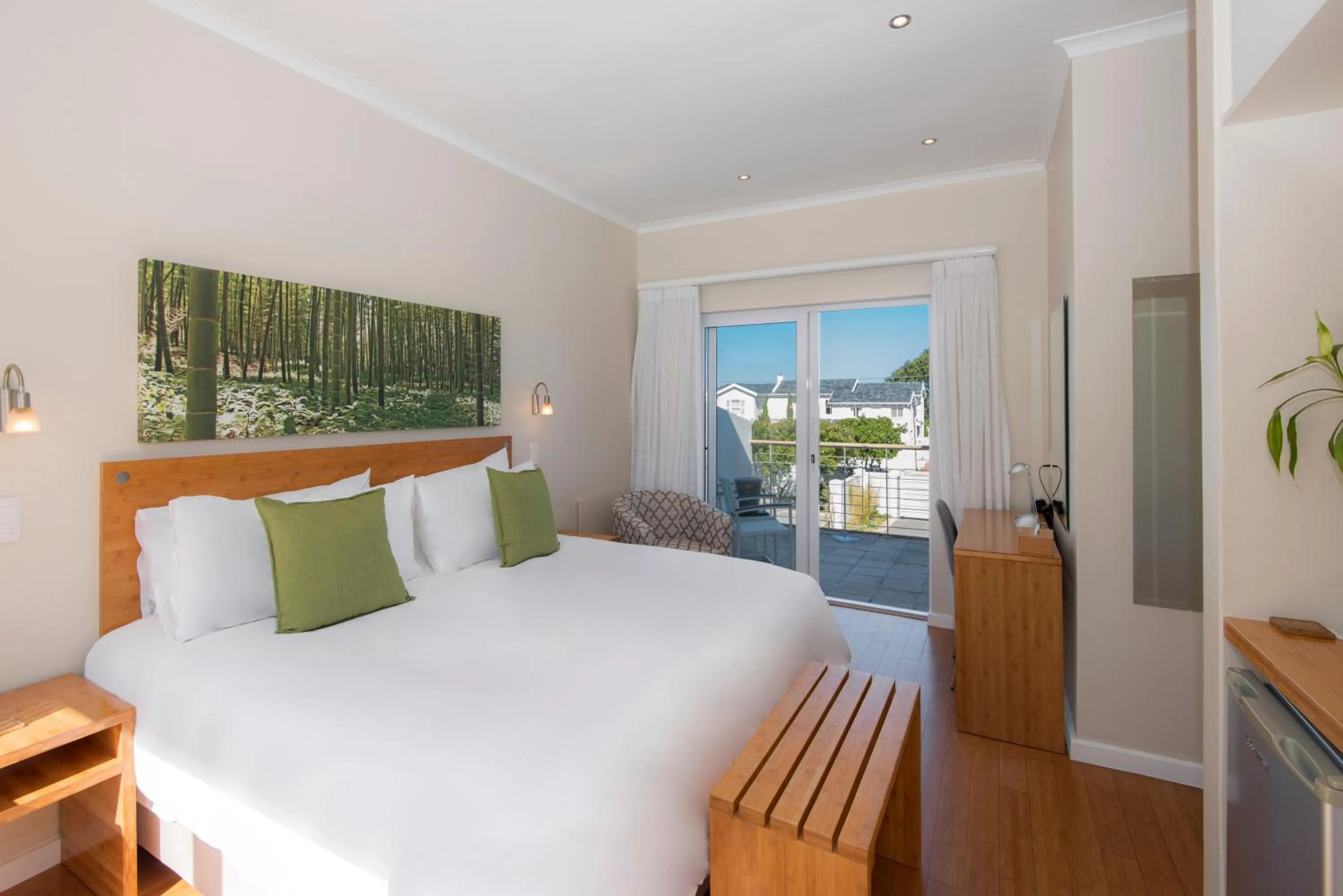 Bed in Bamboo Guest House