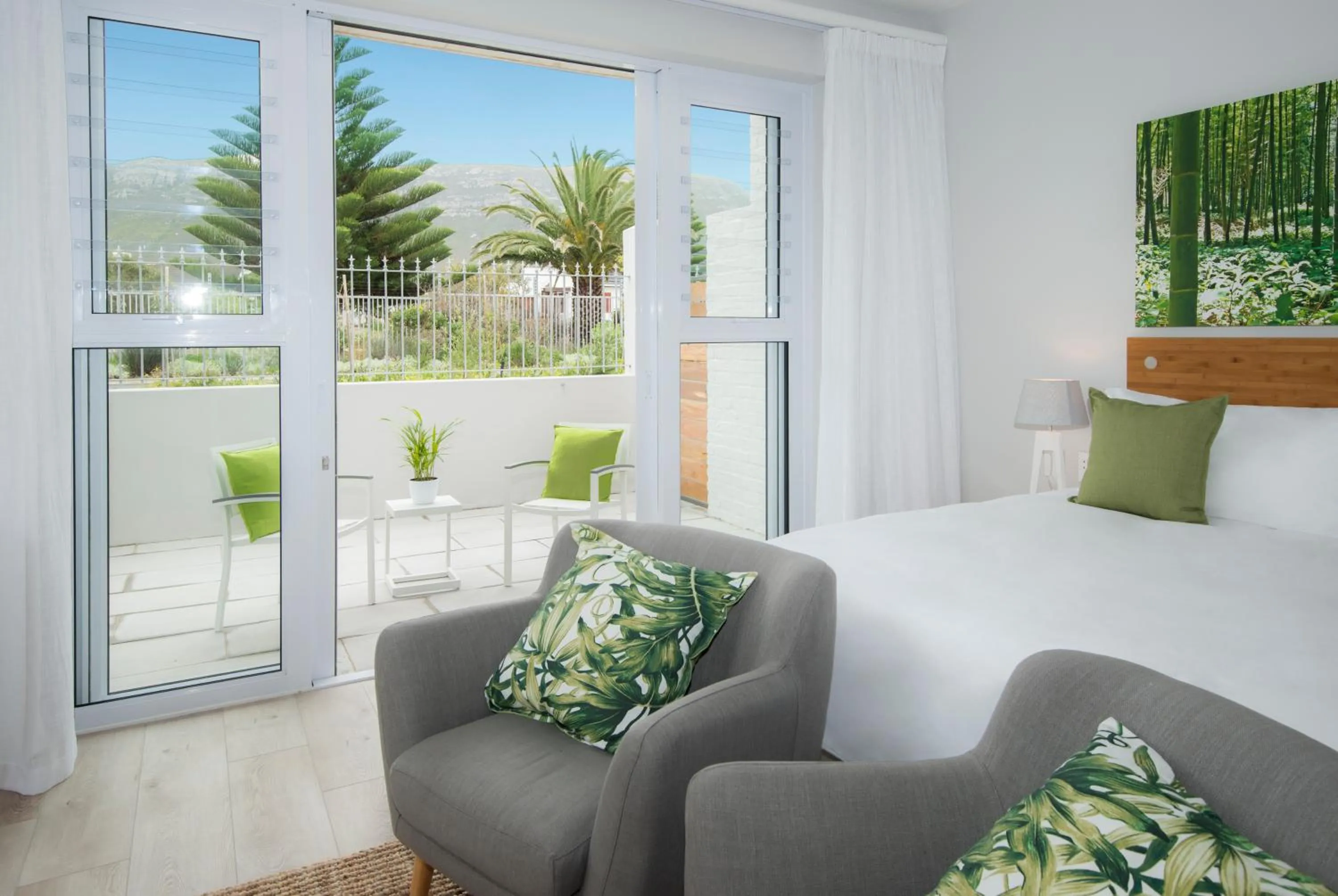 Bed in Bamboo Guest House