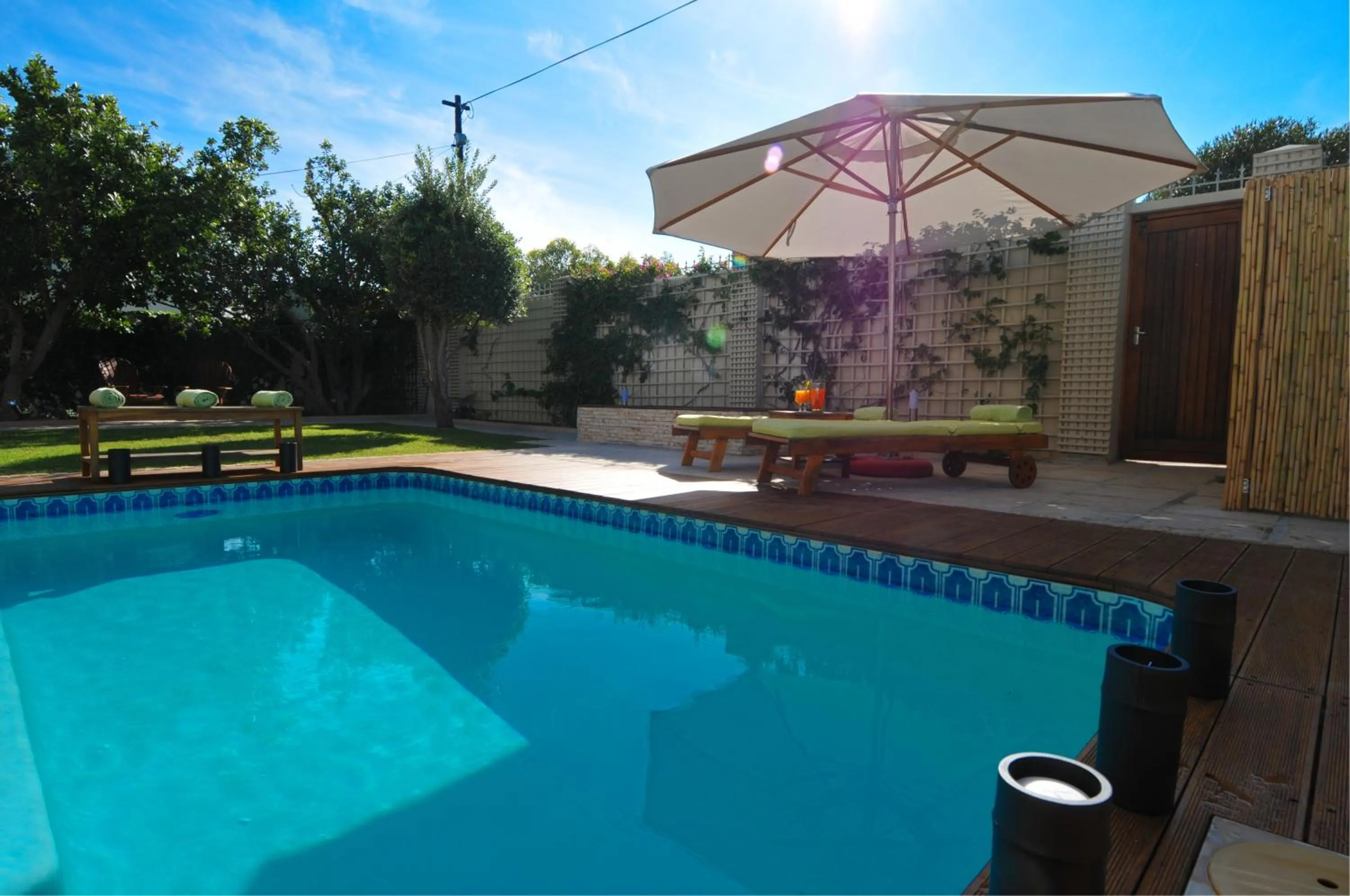 Swimming pool in Bamboo Guest House