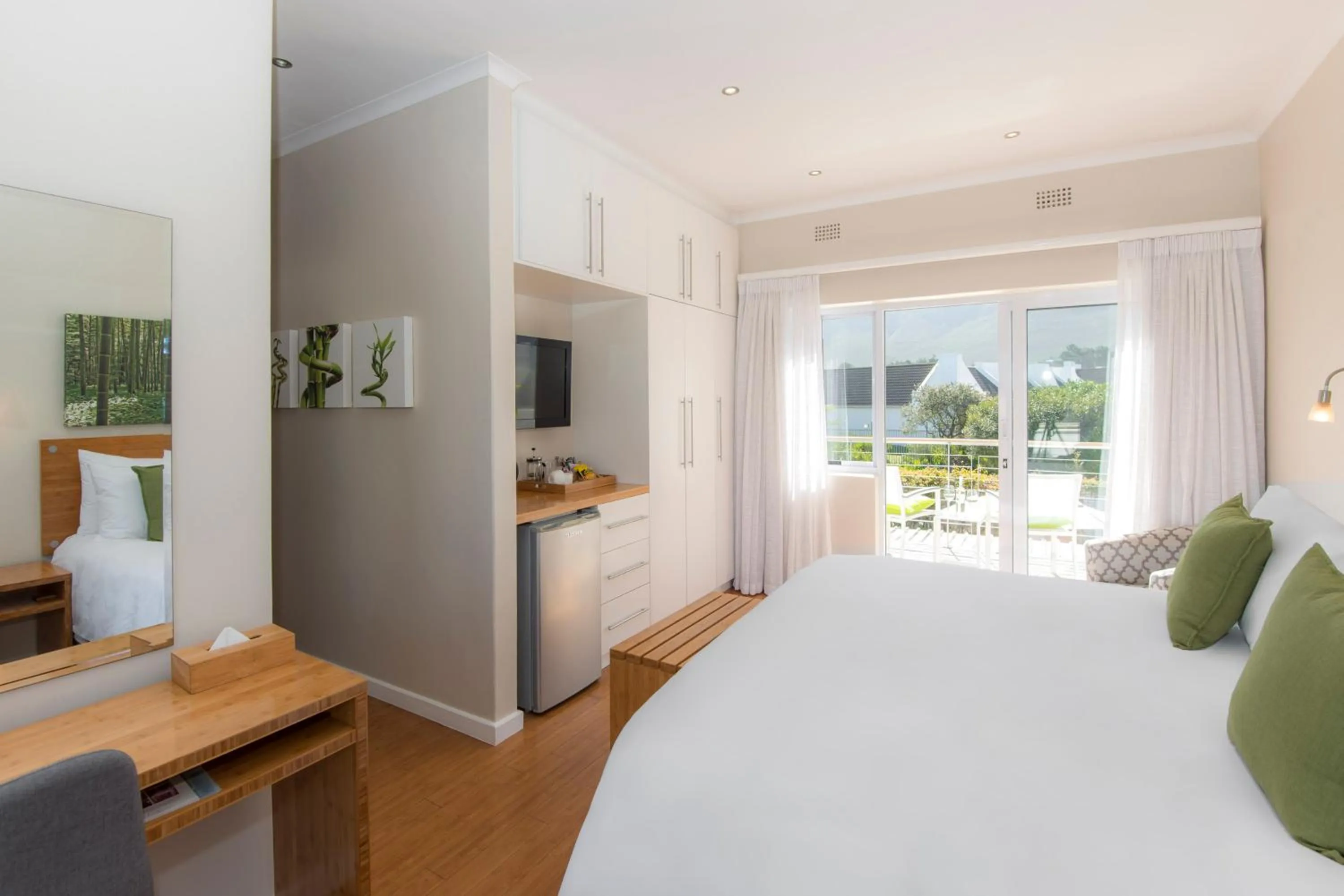 Bed in Bamboo Guest House