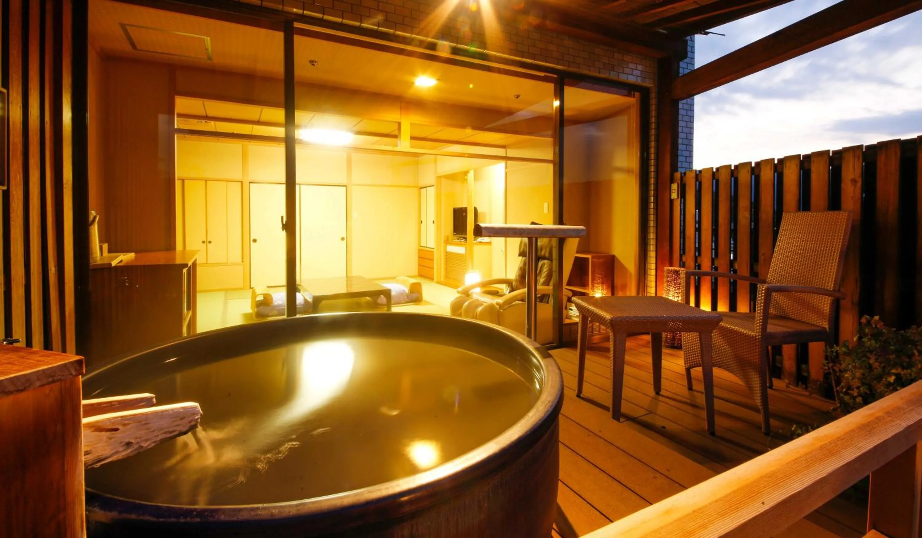 Open Air Bath in Dogo Prince Hotel