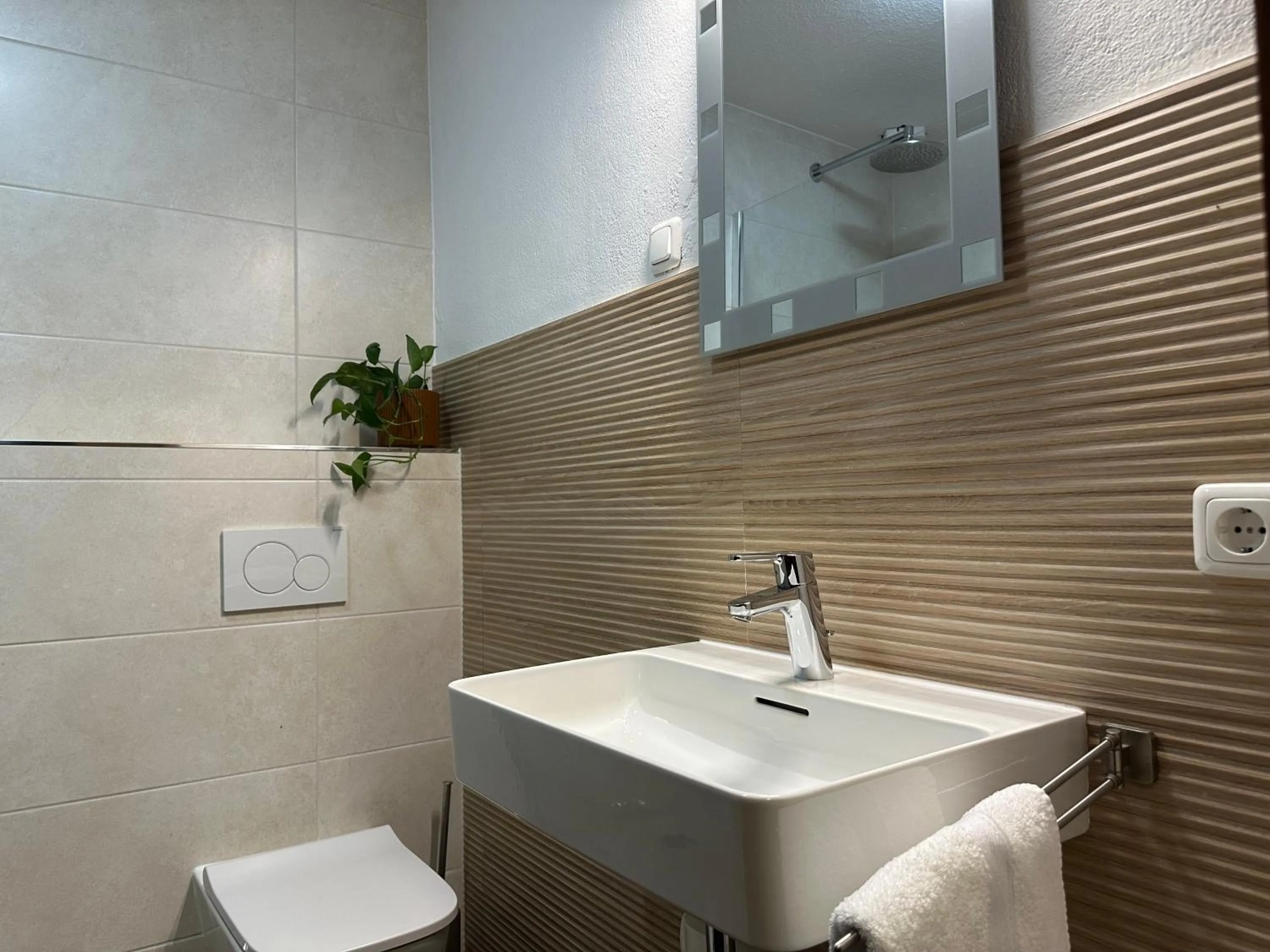 Toilet in Pension Almhof Baumgarten