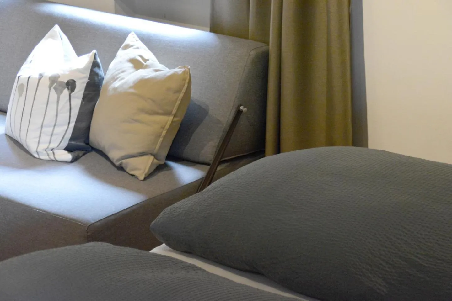 Bed in Pension Almhof Baumgarten