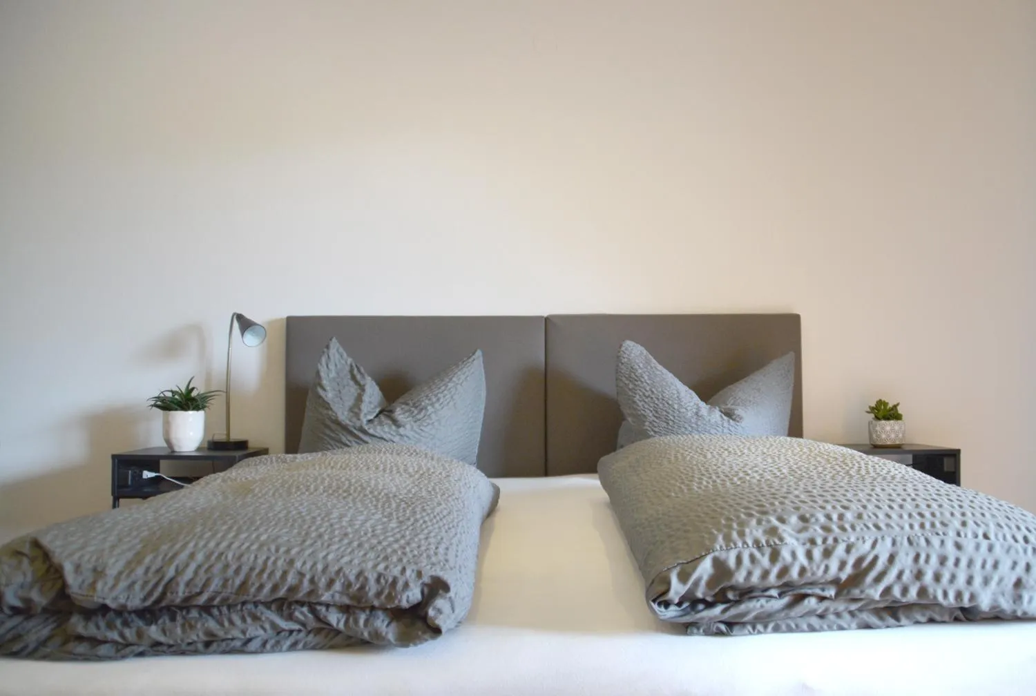 Bed in Pension Almhof Baumgarten