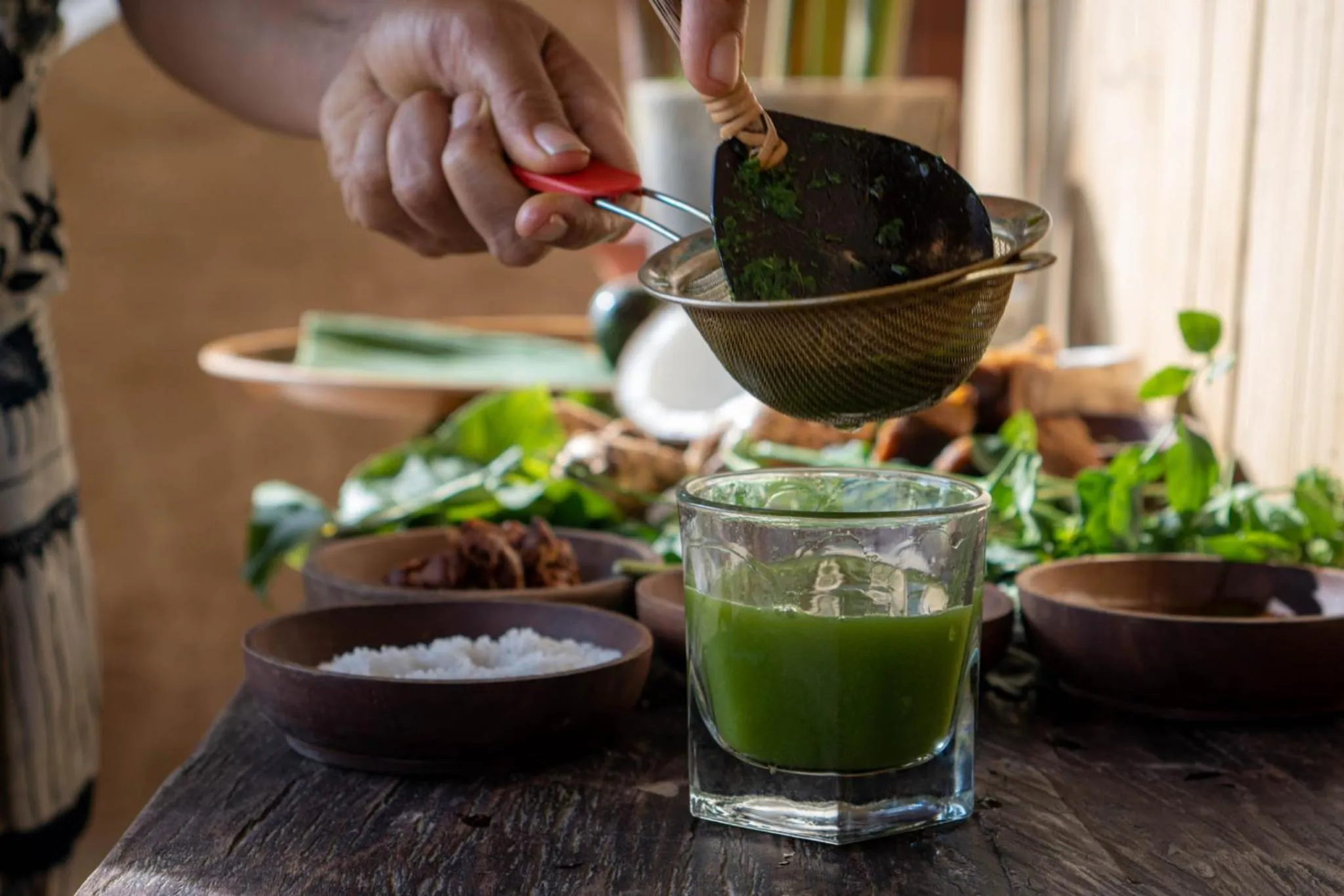 Drinks in Munduk Moding Plantation Nature Resort