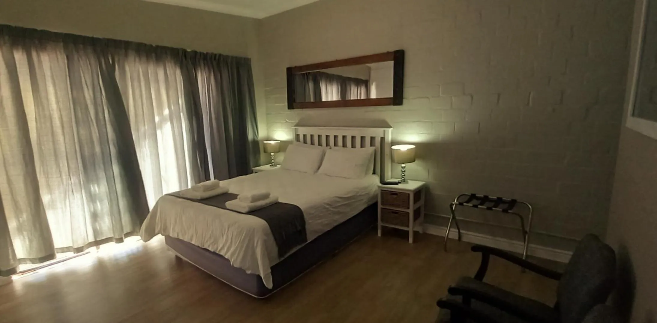 Bed in Masada Guest House