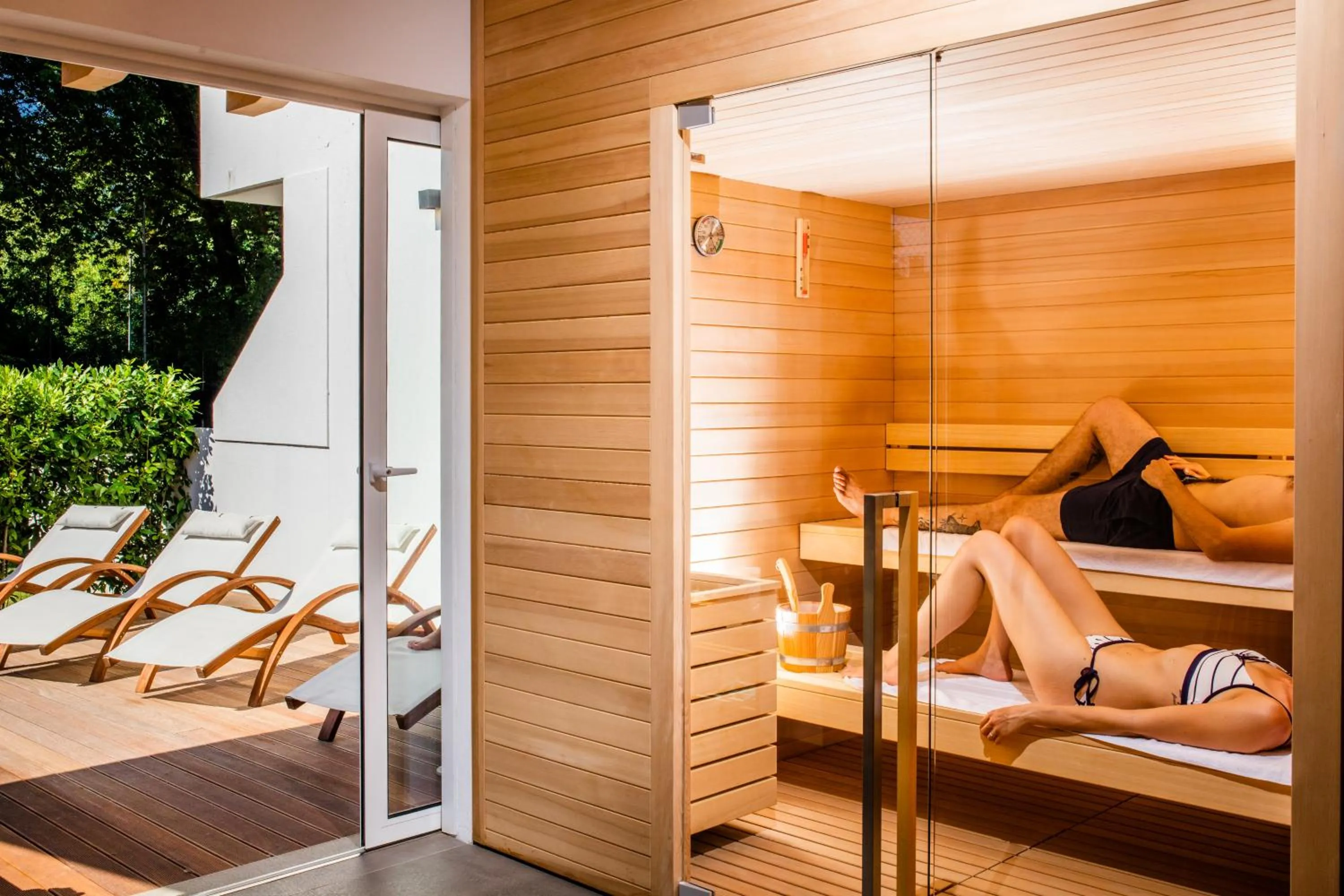 Sauna in Aparthotel Albatros