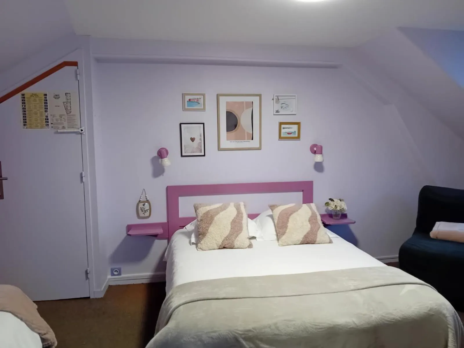 Bed in Hôtel de la Plage