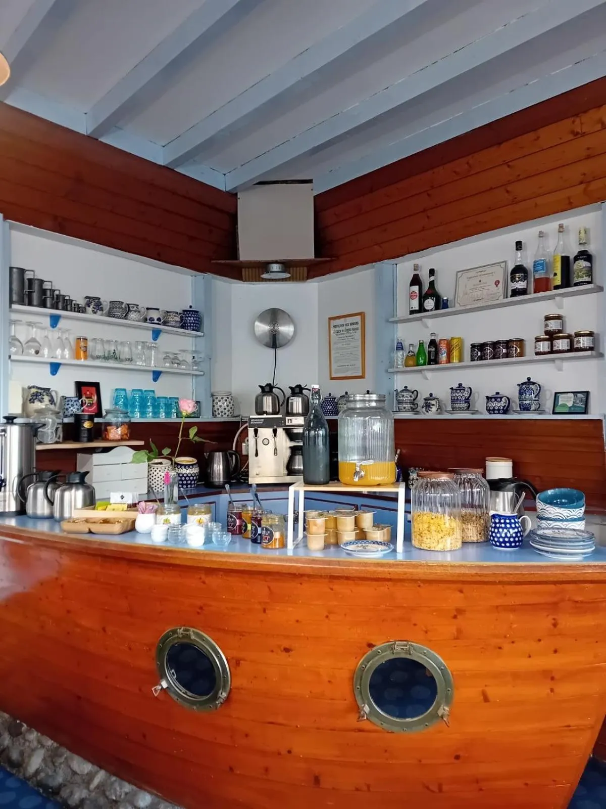 Food and drinks in Hôtel de la Plage