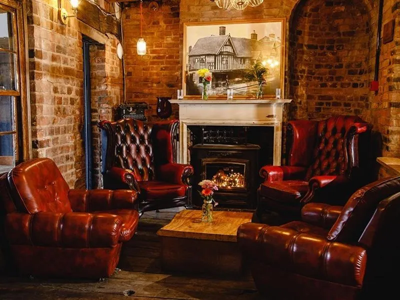 Dining area in The Old Crown