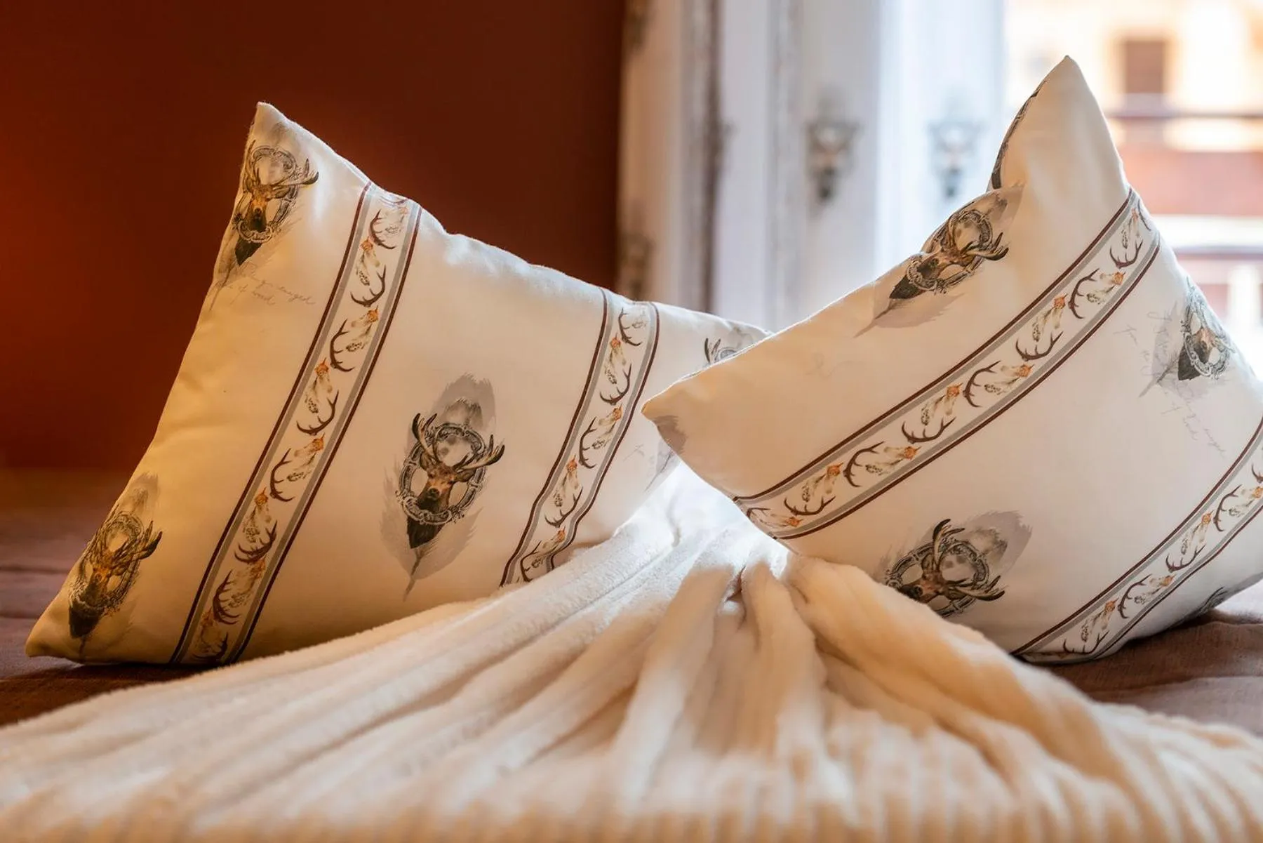 Decorative detail, Bed in Hotel La Serenella
