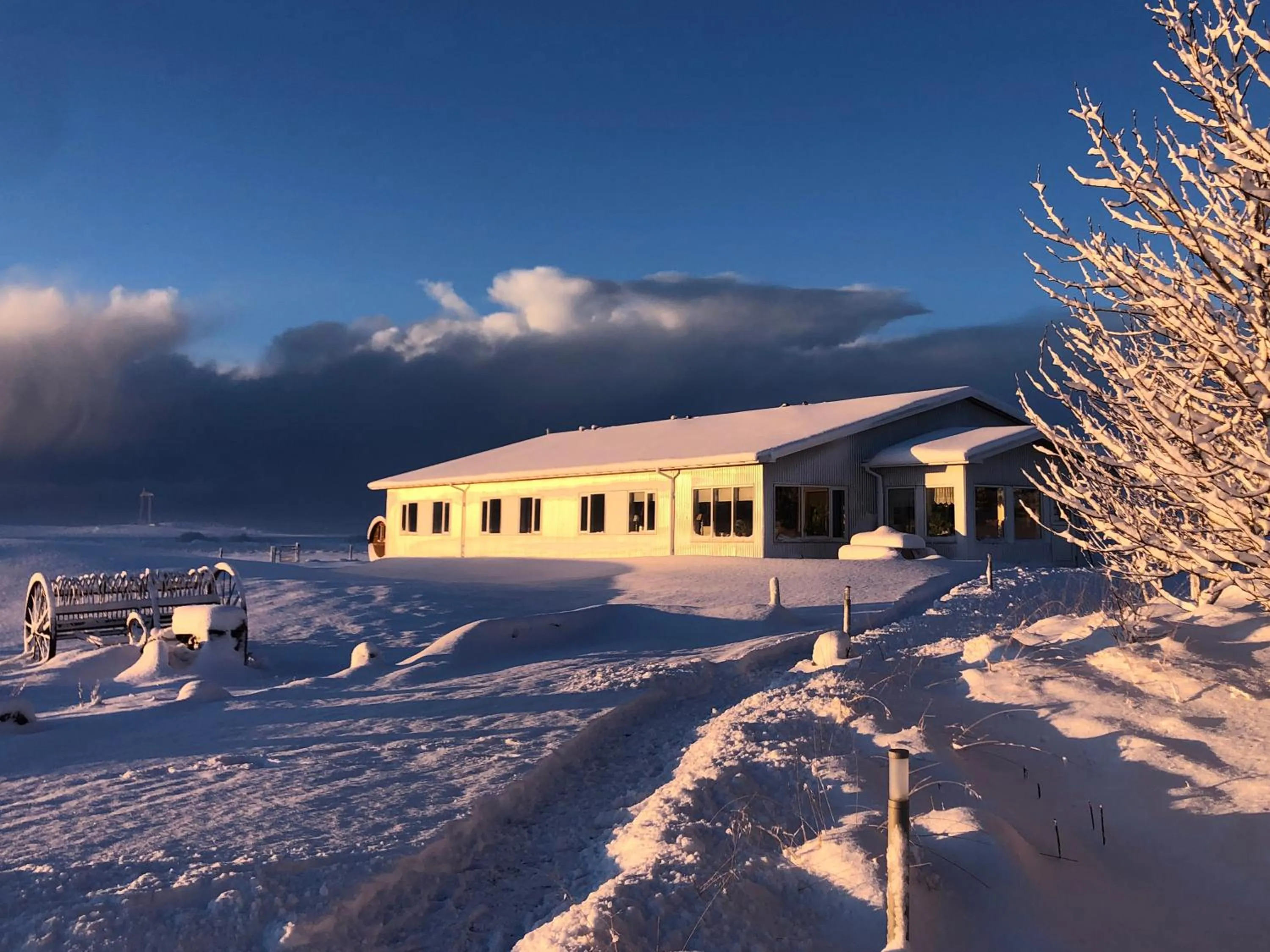 Property building in Lambastadir Guesthouse