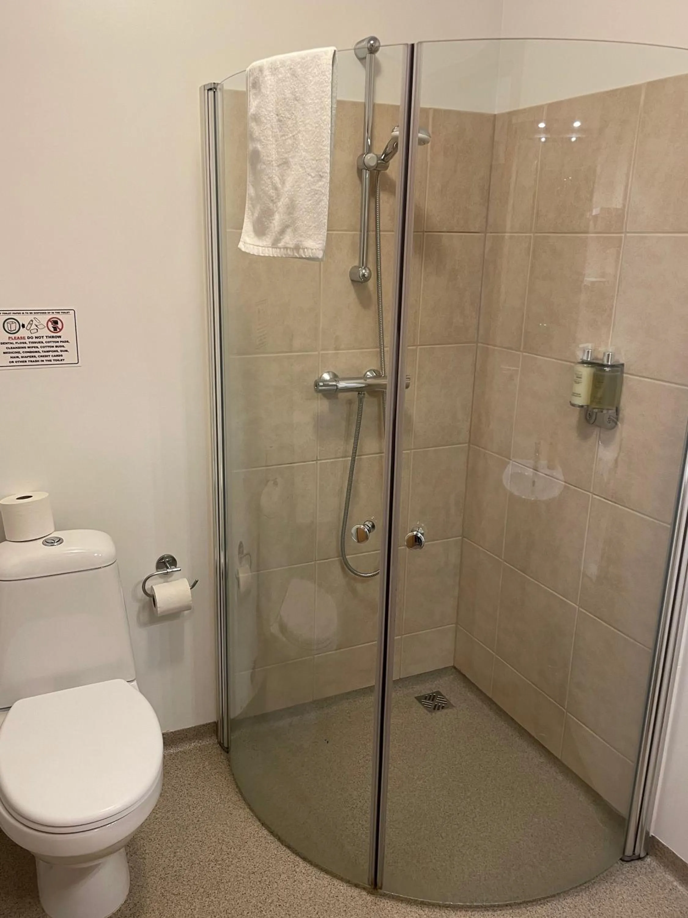 Shower in Lambastadir Guesthouse