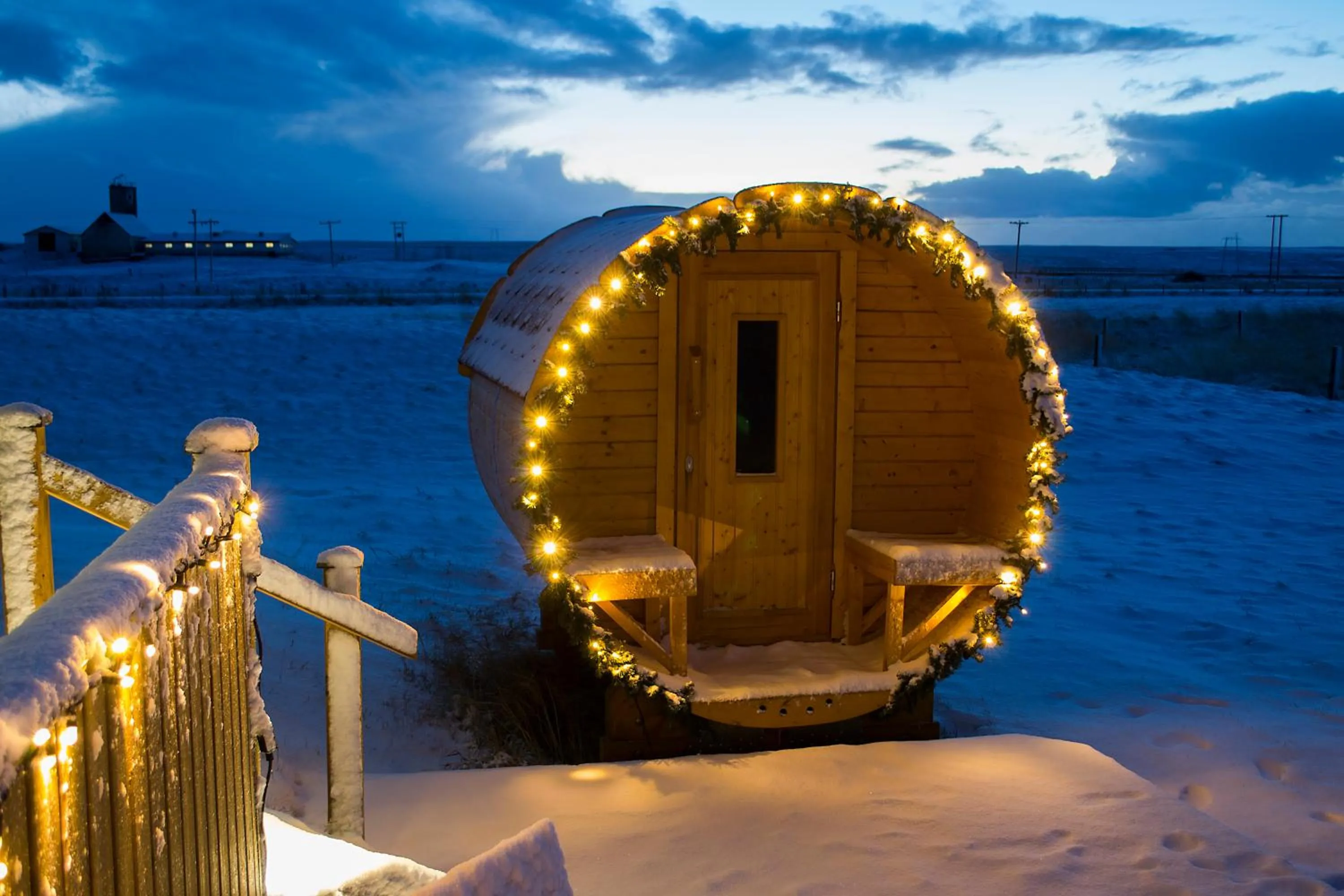 Winter in Lambastadir Guesthouse