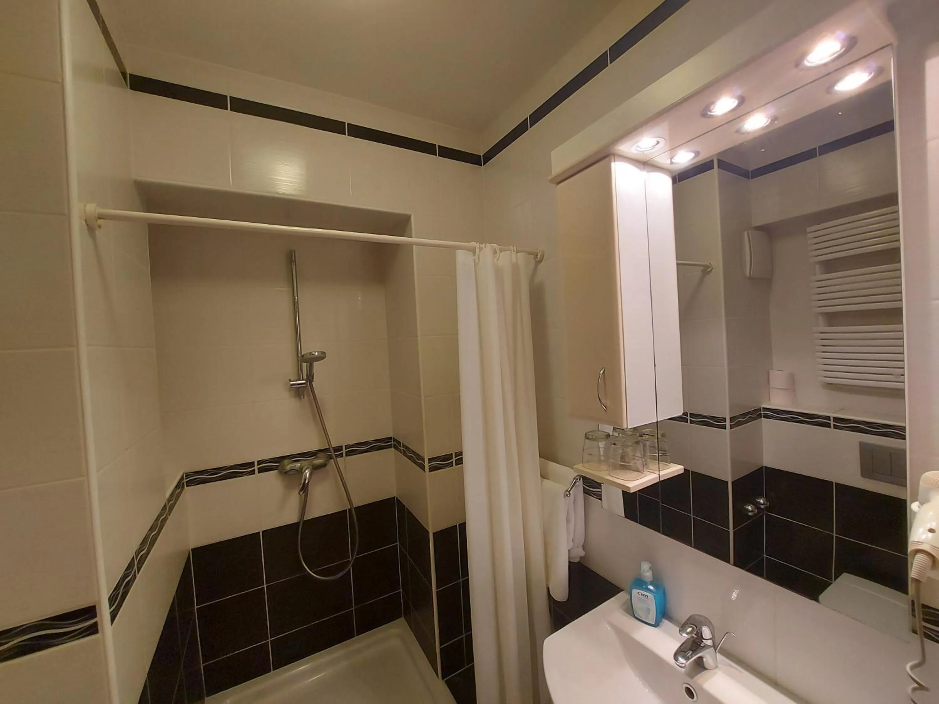 Shower in Csipke Hotel