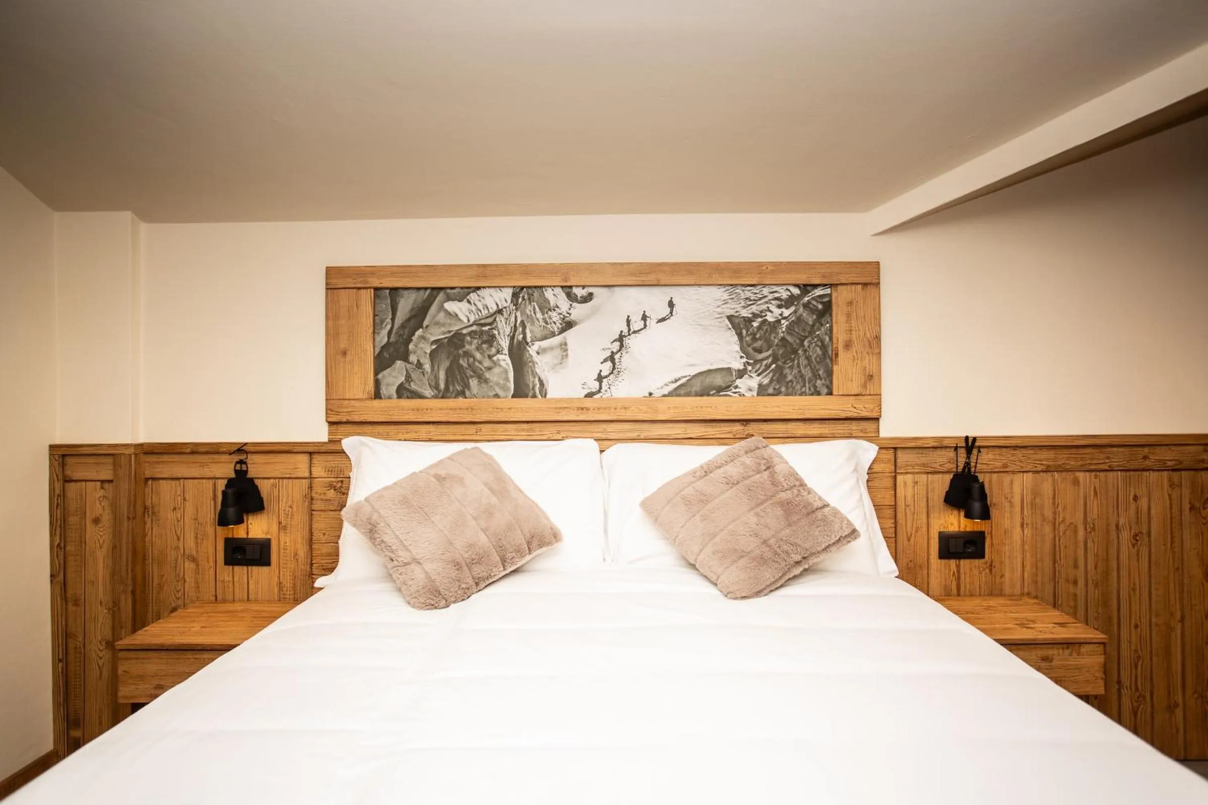 Bed in Hotel Meublé Furggen