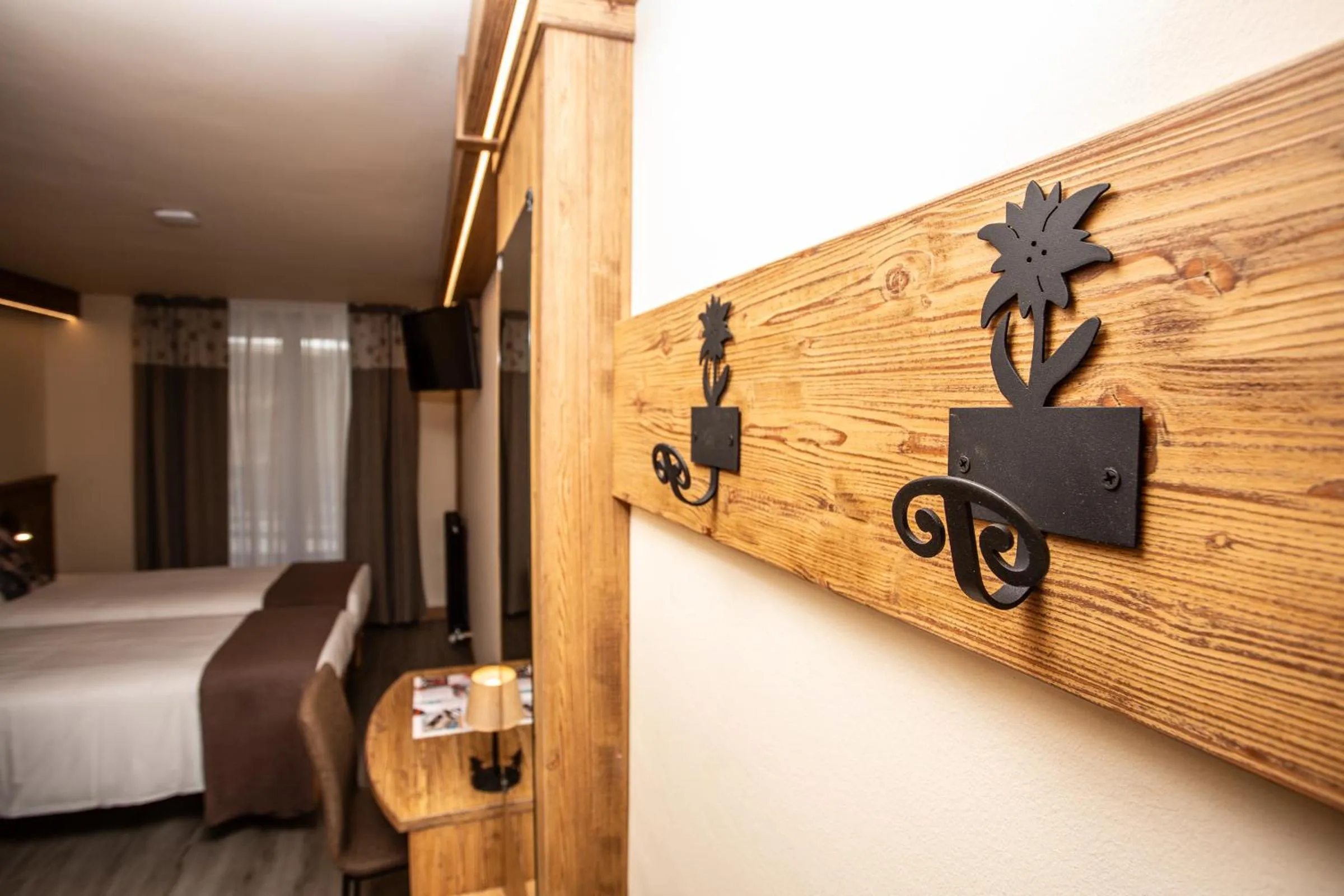 Bed in Hotel Meublé Furggen