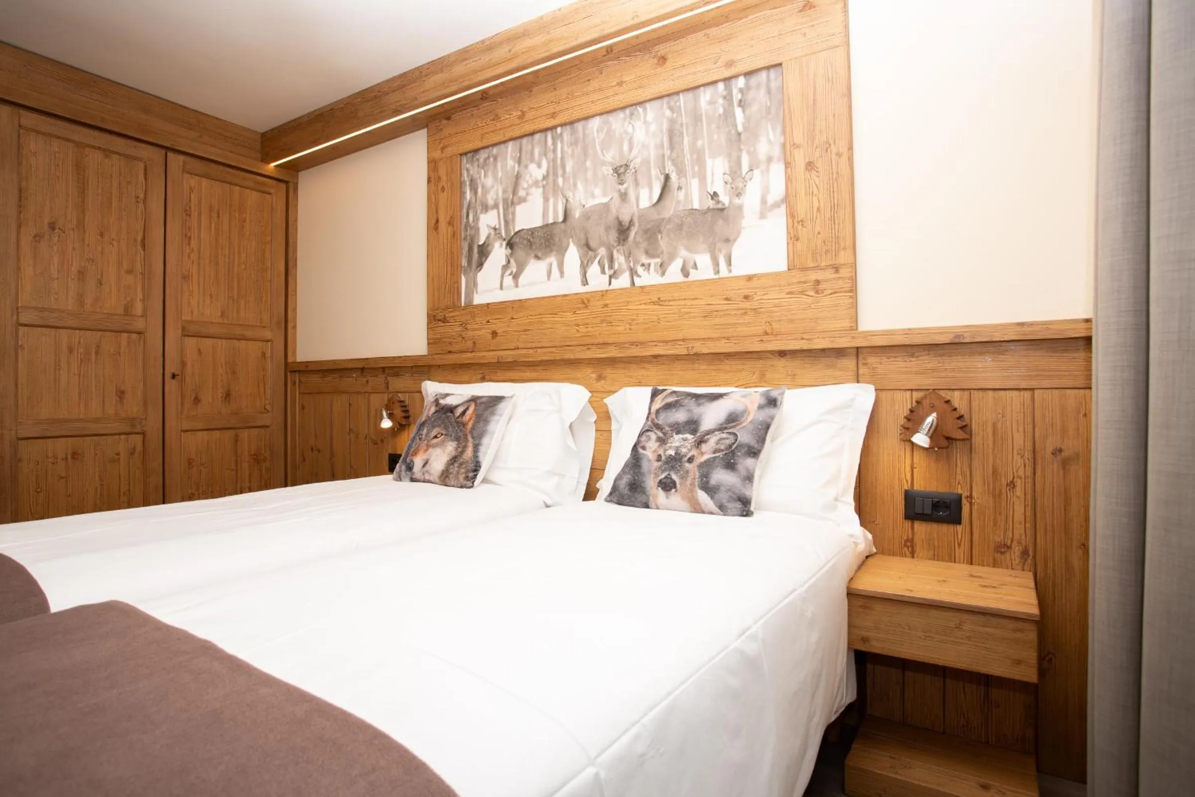 Bed in Hotel Meublé Furggen