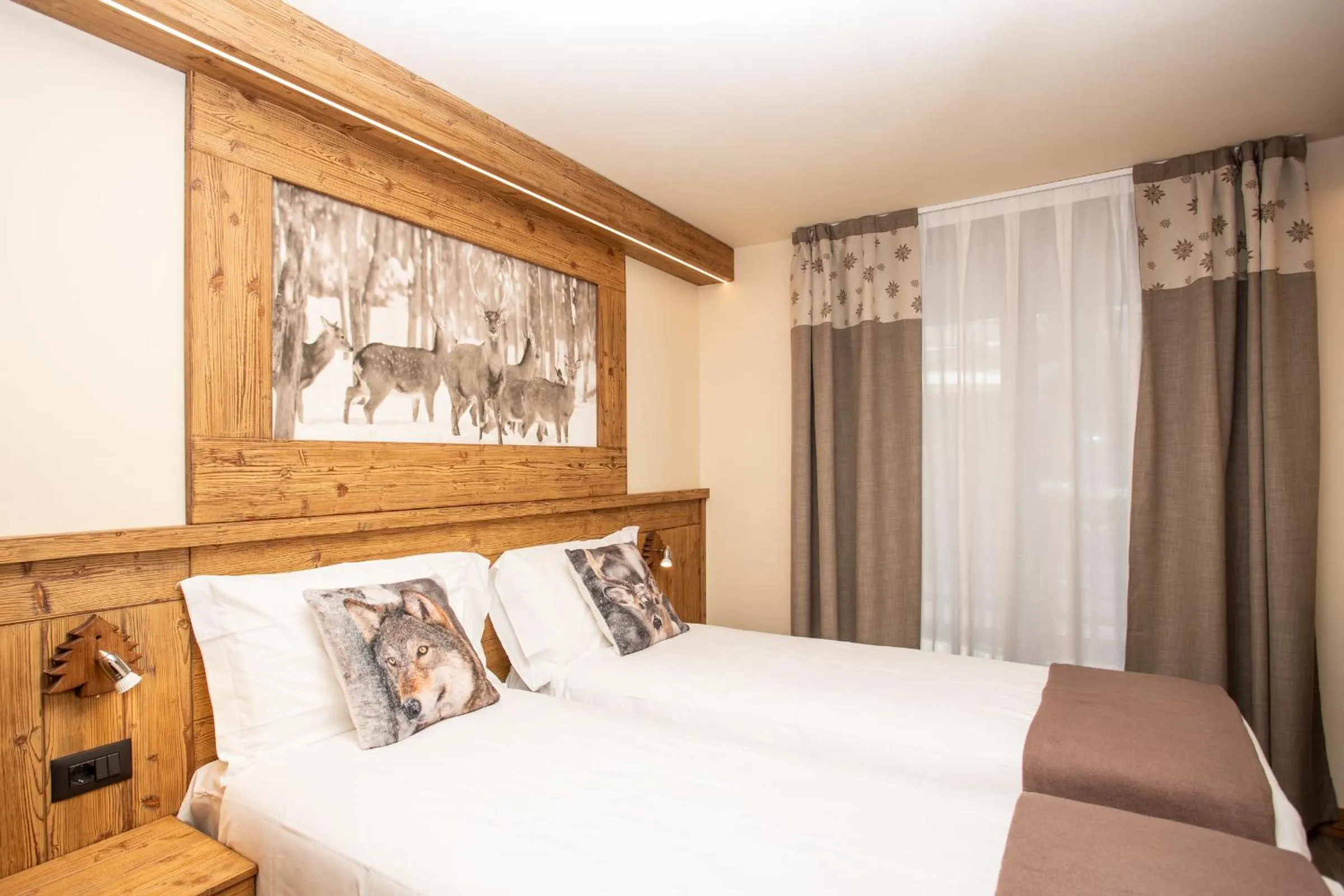 Bed in Hotel Meublé Furggen