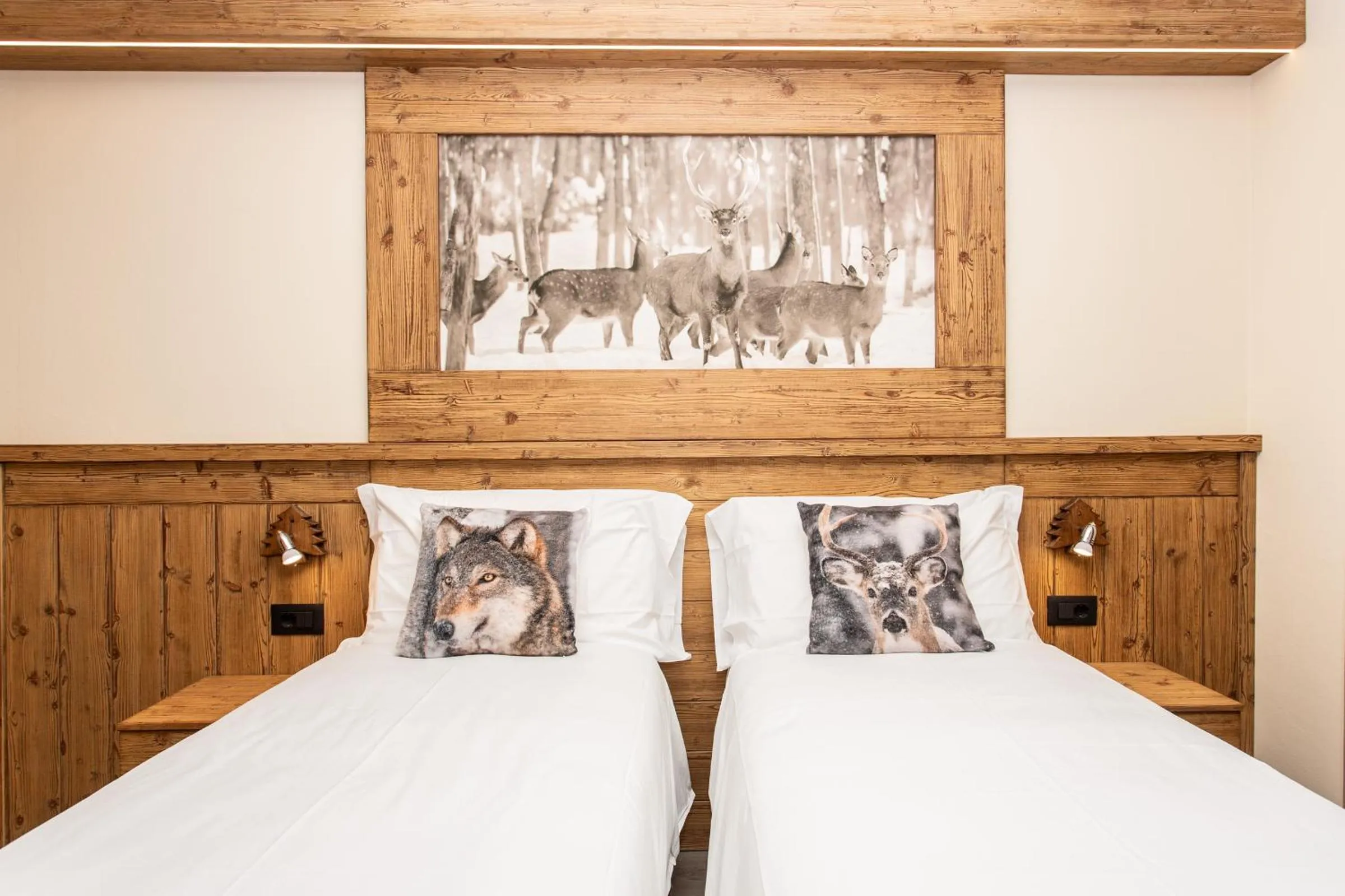 Bed in Hotel Meublé Furggen