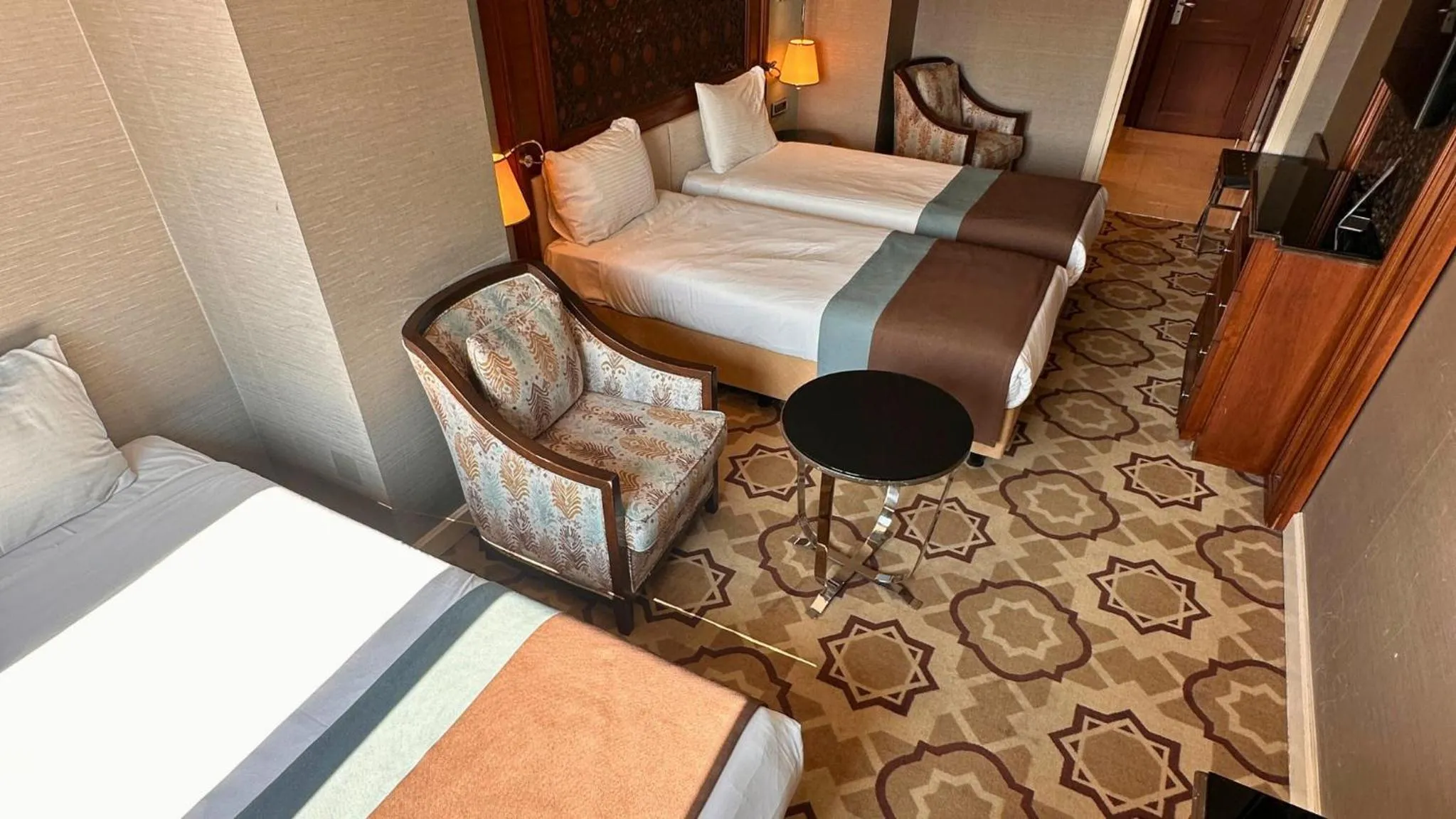 Bed in Grand Durmaz Hotel