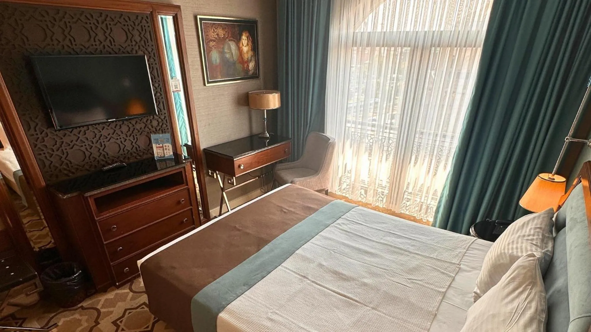 Bed in Grand Durmaz Hotel