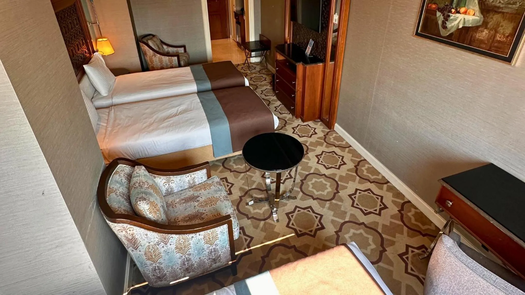 Bed in Grand Durmaz Hotel