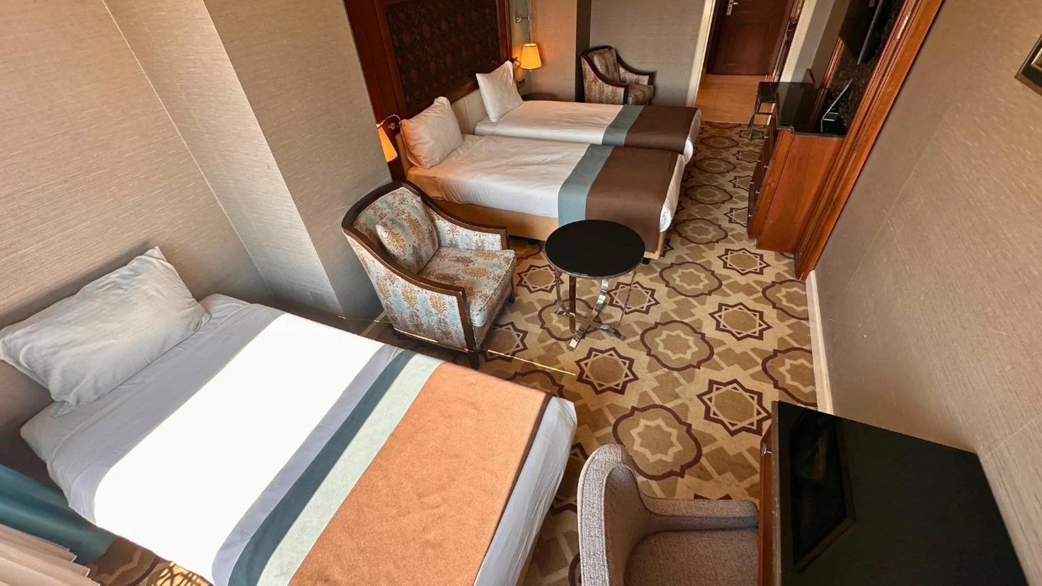 Bed in Grand Durmaz Hotel