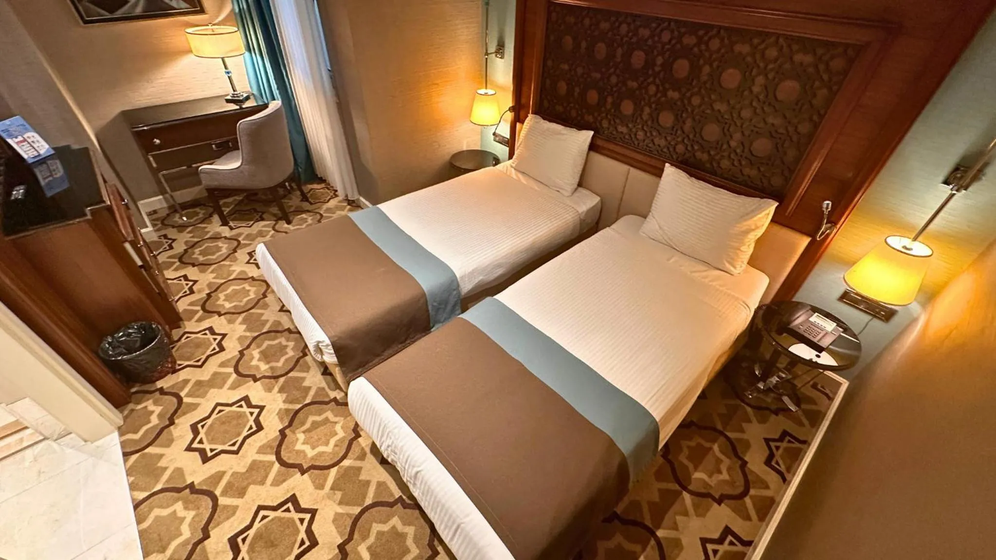 Bed in Grand Durmaz Hotel