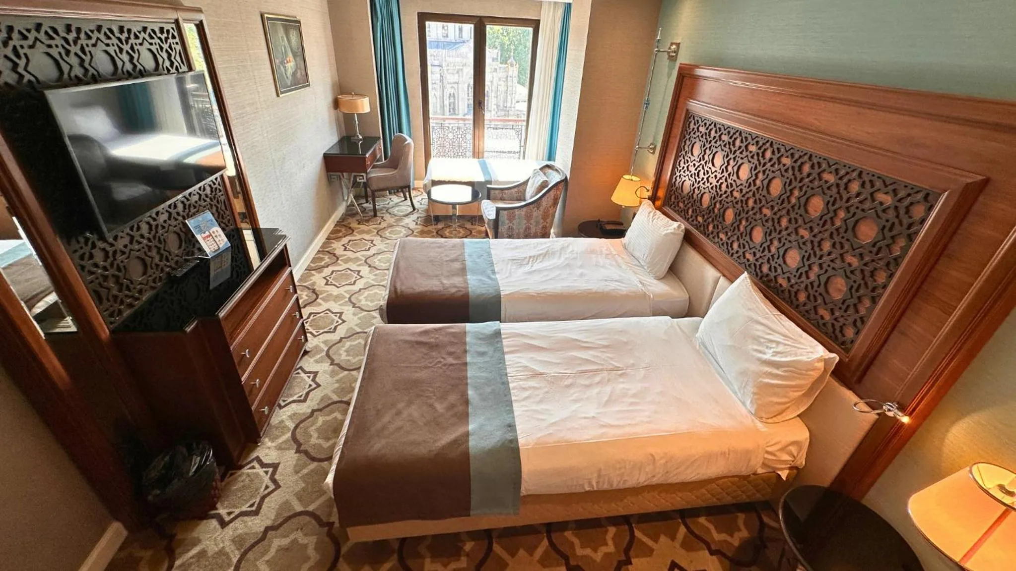 Bed in Grand Durmaz Hotel