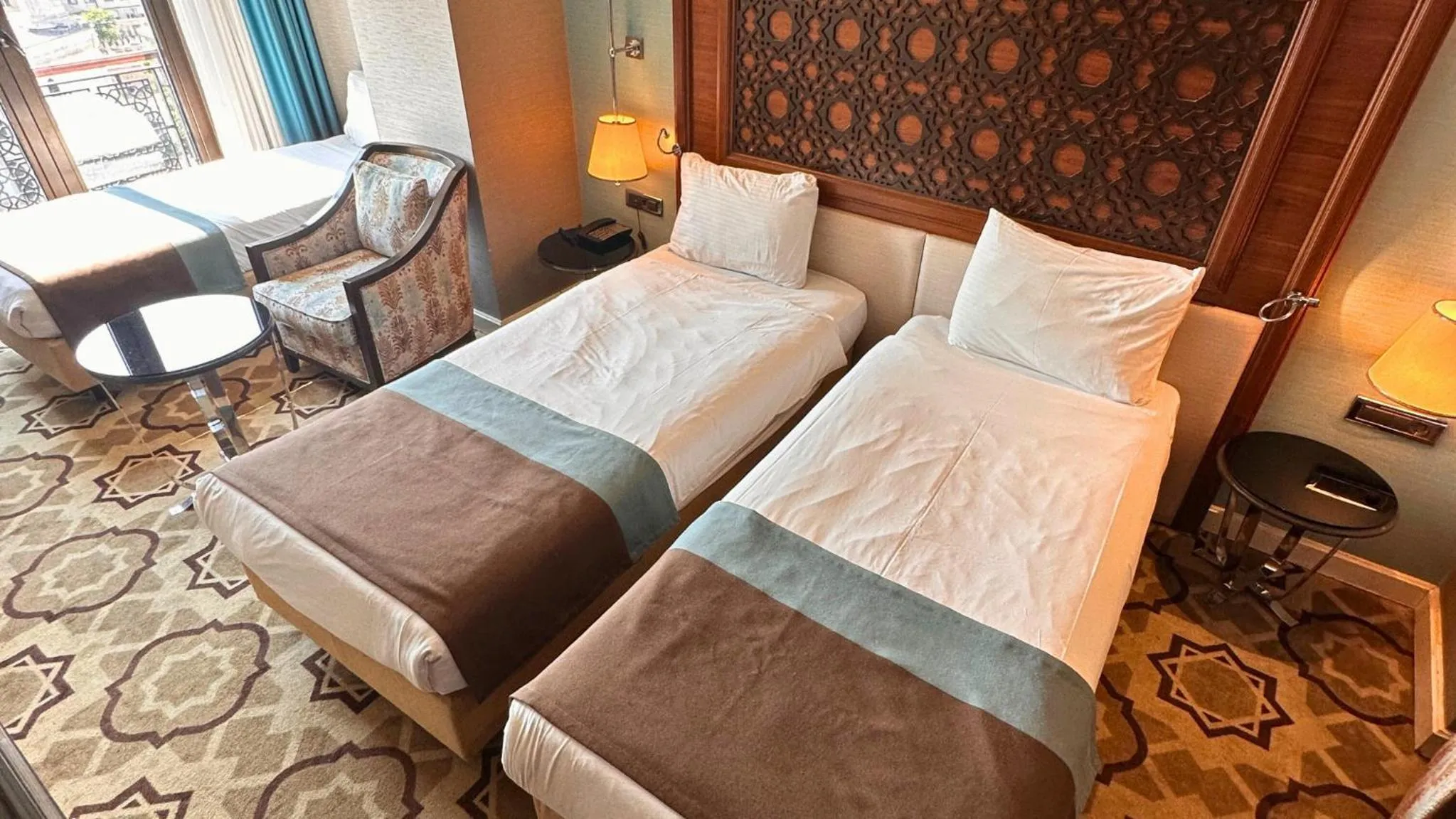 Bed in Grand Durmaz Hotel