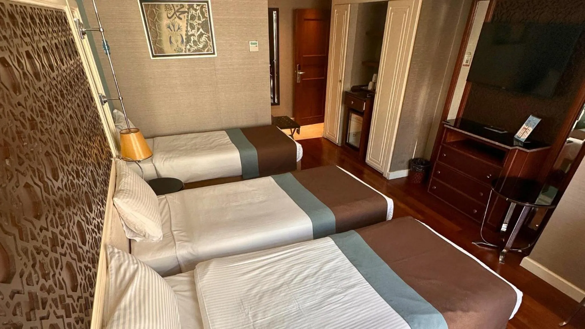 Bed in Grand Durmaz Hotel