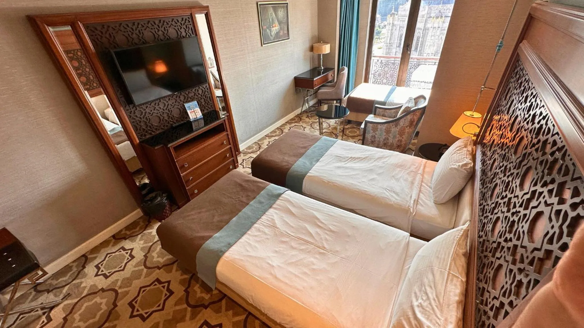 Bed in Grand Durmaz Hotel