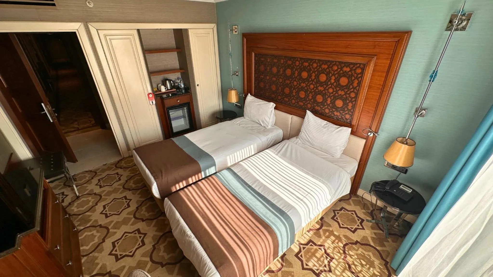 Bed in Grand Durmaz Hotel