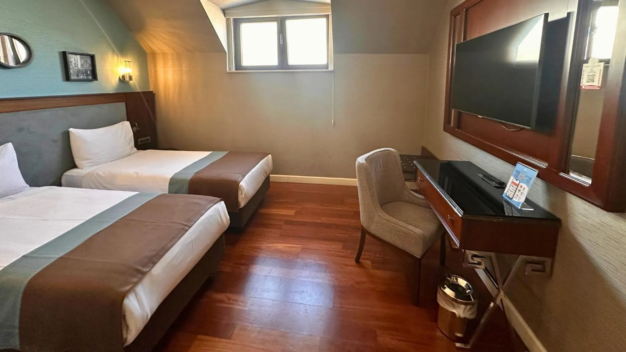 Bed in Grand Durmaz Hotel